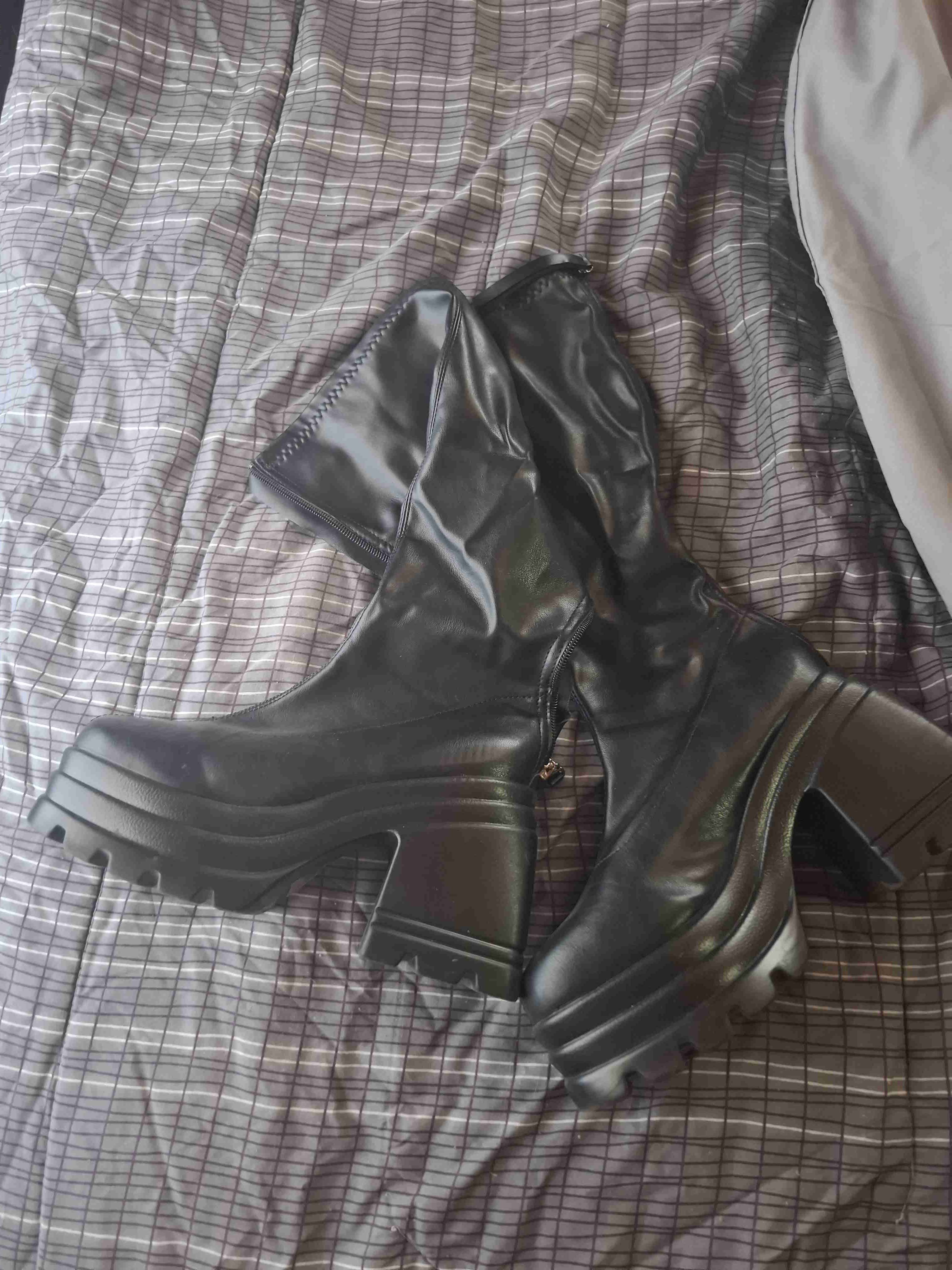 Botas plataforma negras - miniatura 1