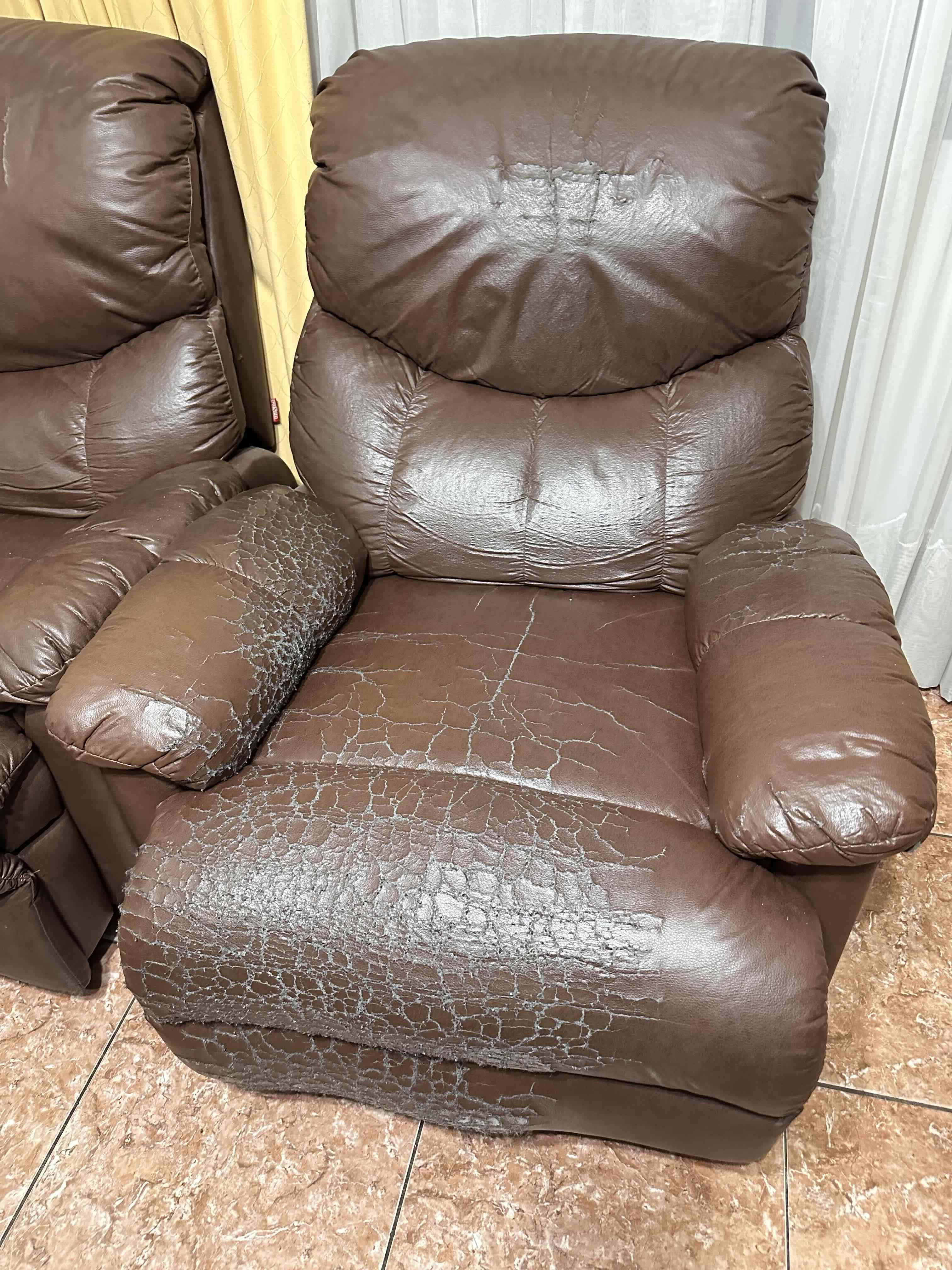 Dos sillones berger reclinables marrón - miniatura 2