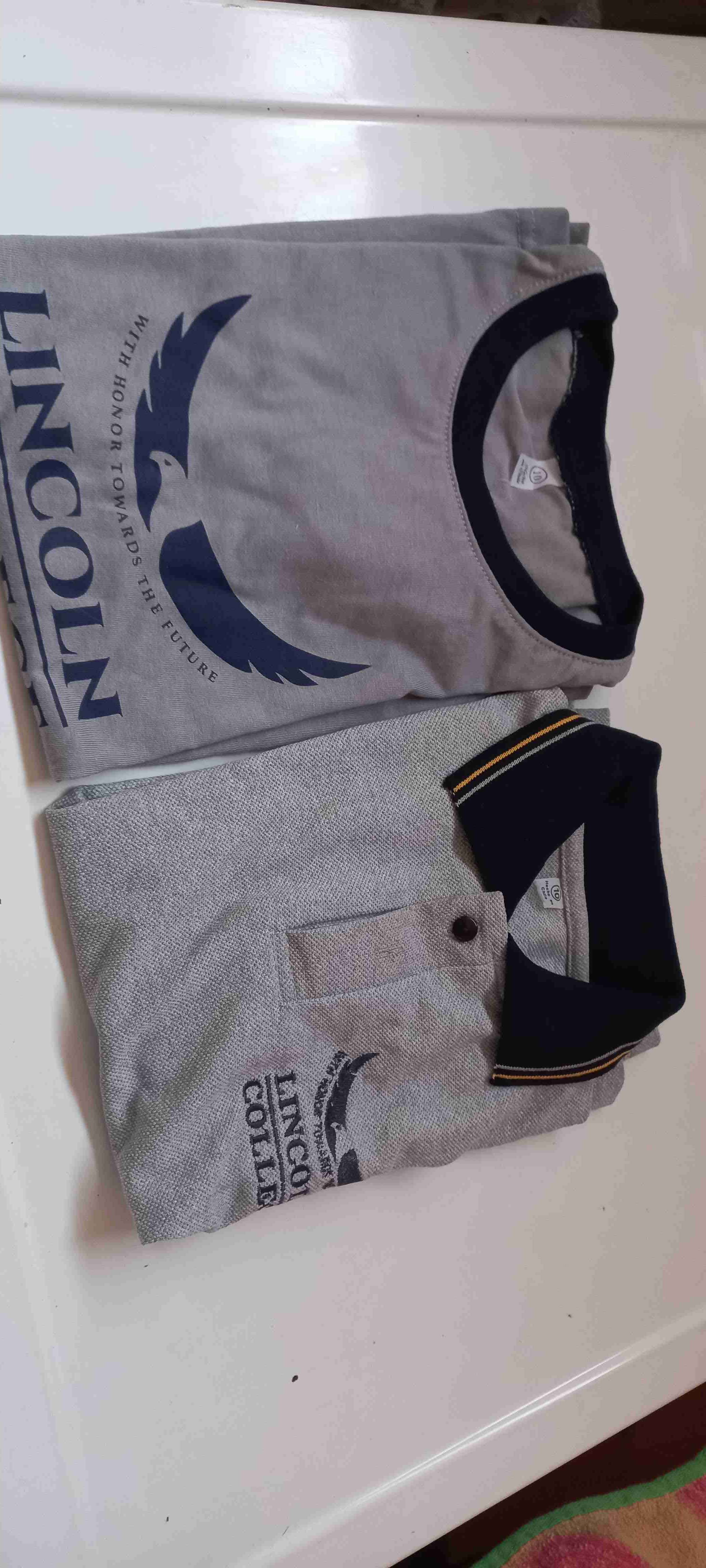 Polera polo Lincoln College gris - miniatura 2