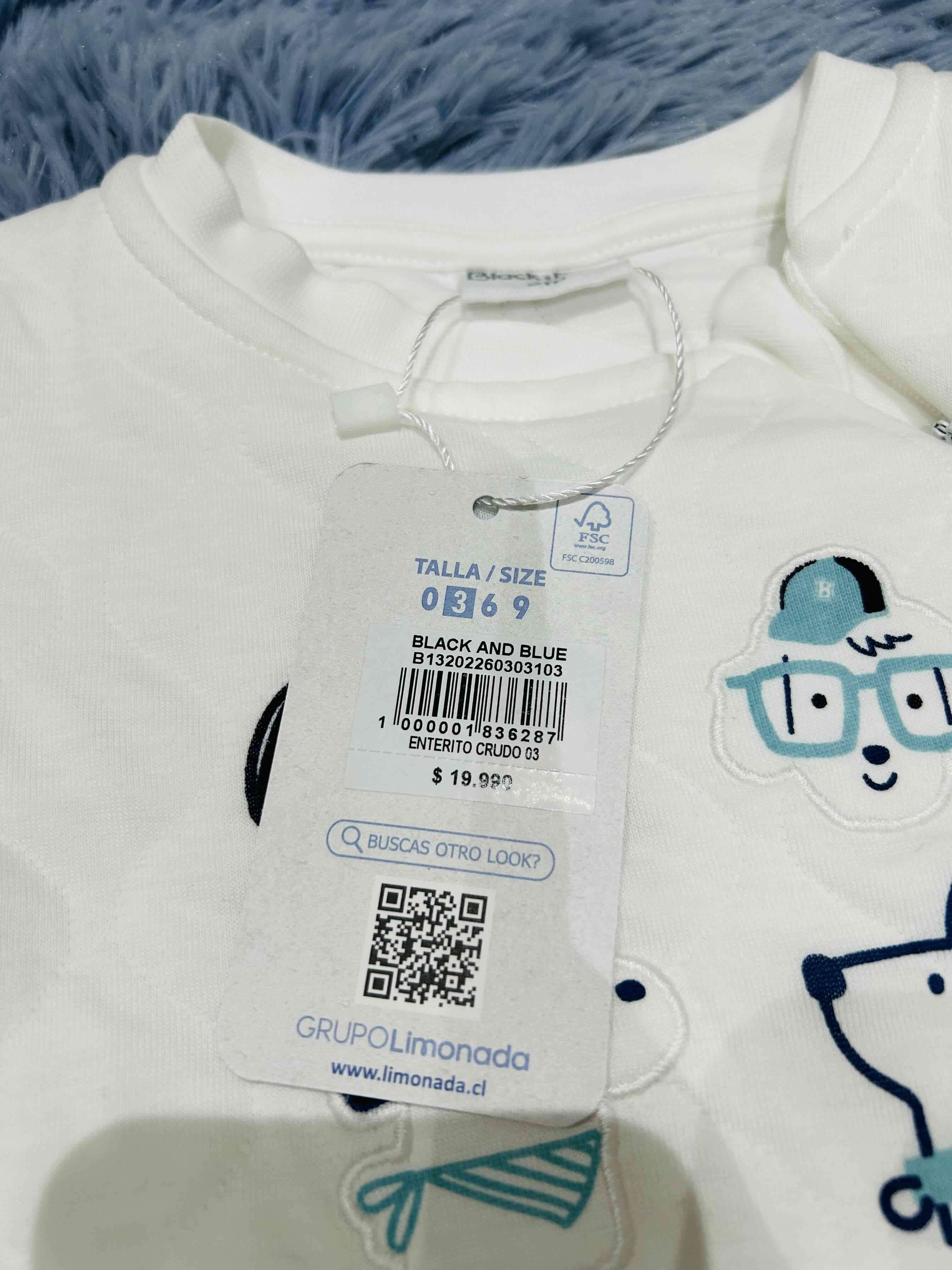 Enterito blanco estampado infantil - miniatura 2