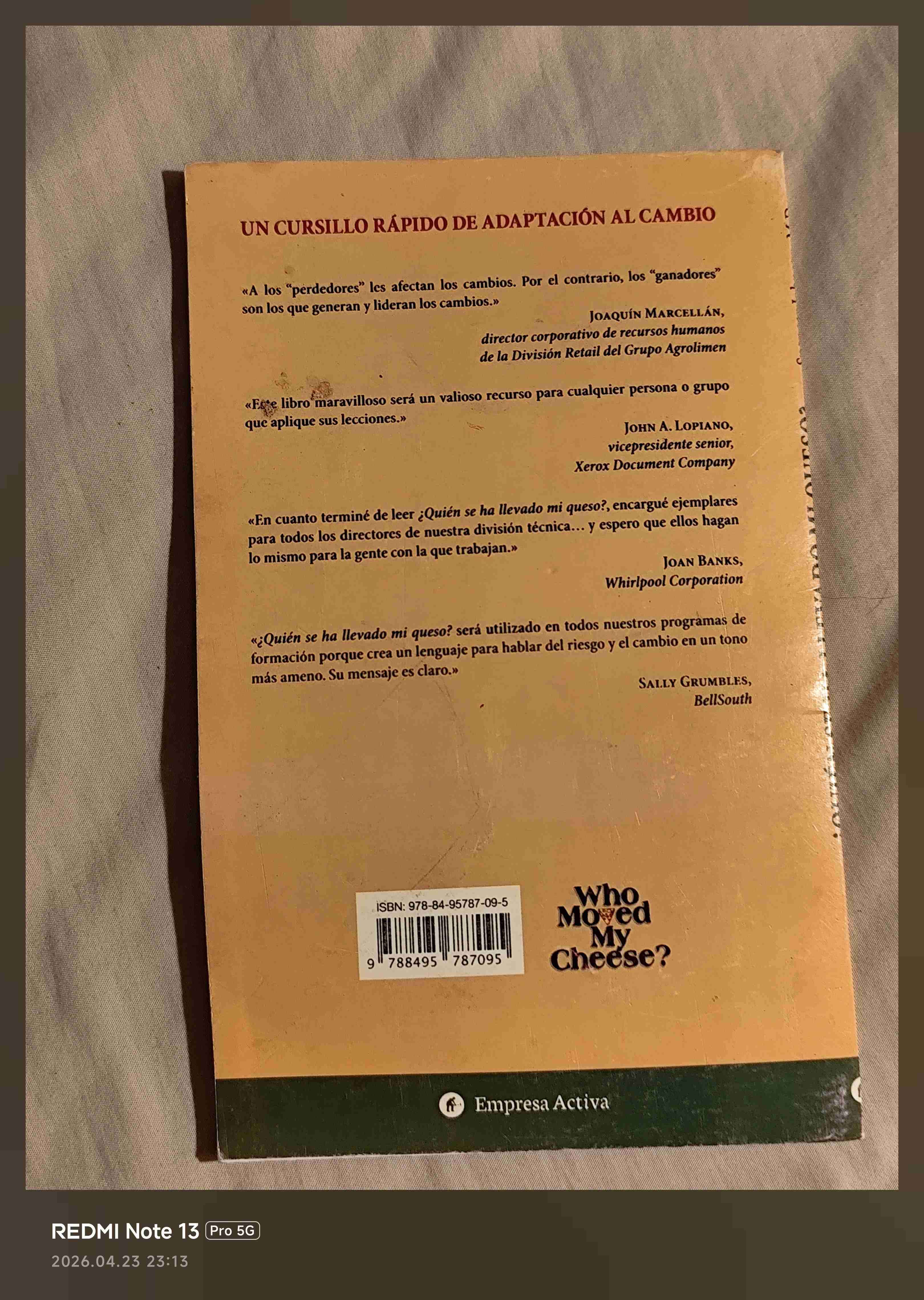 Libro "¿Quién se ha llevado mi queso?" - miniatura 2