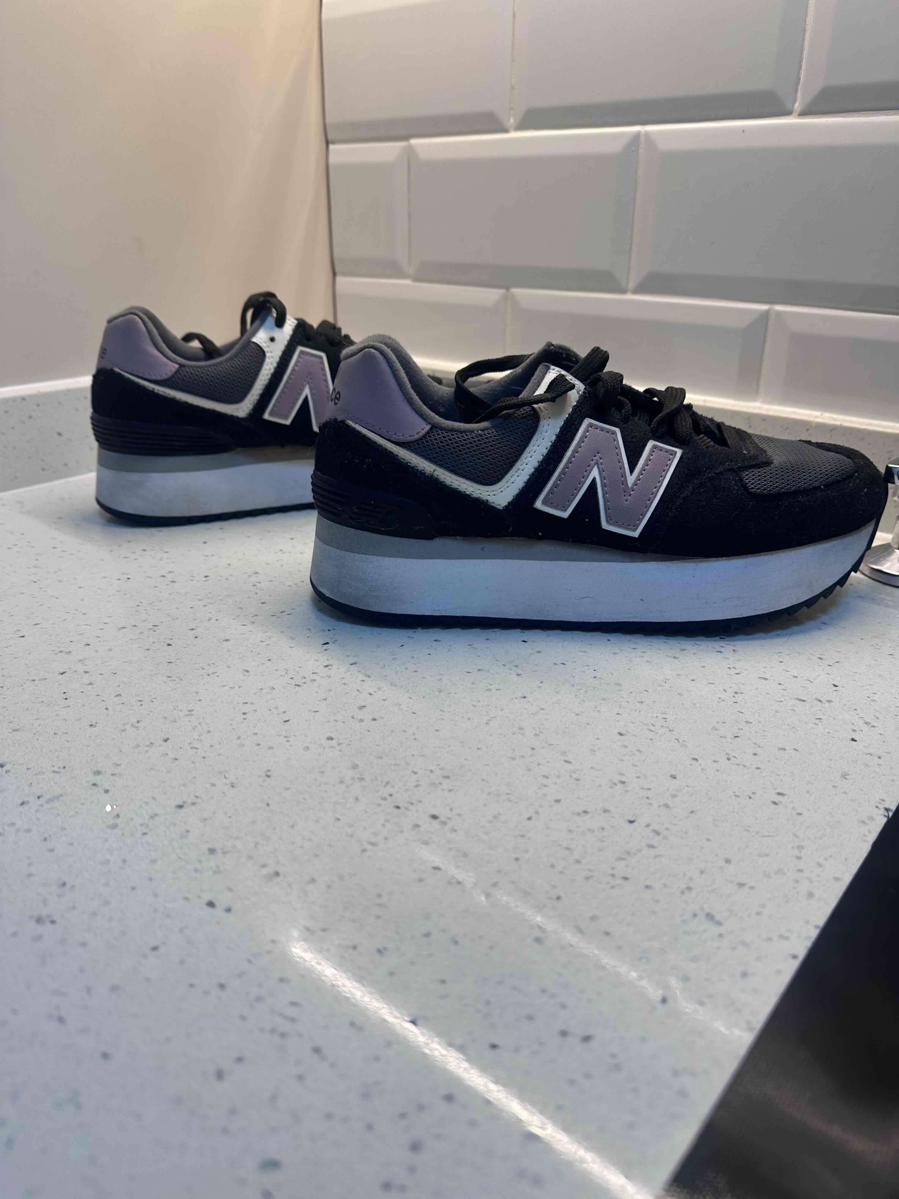 Zapatillas negras New Balance 574 - miniatura 3