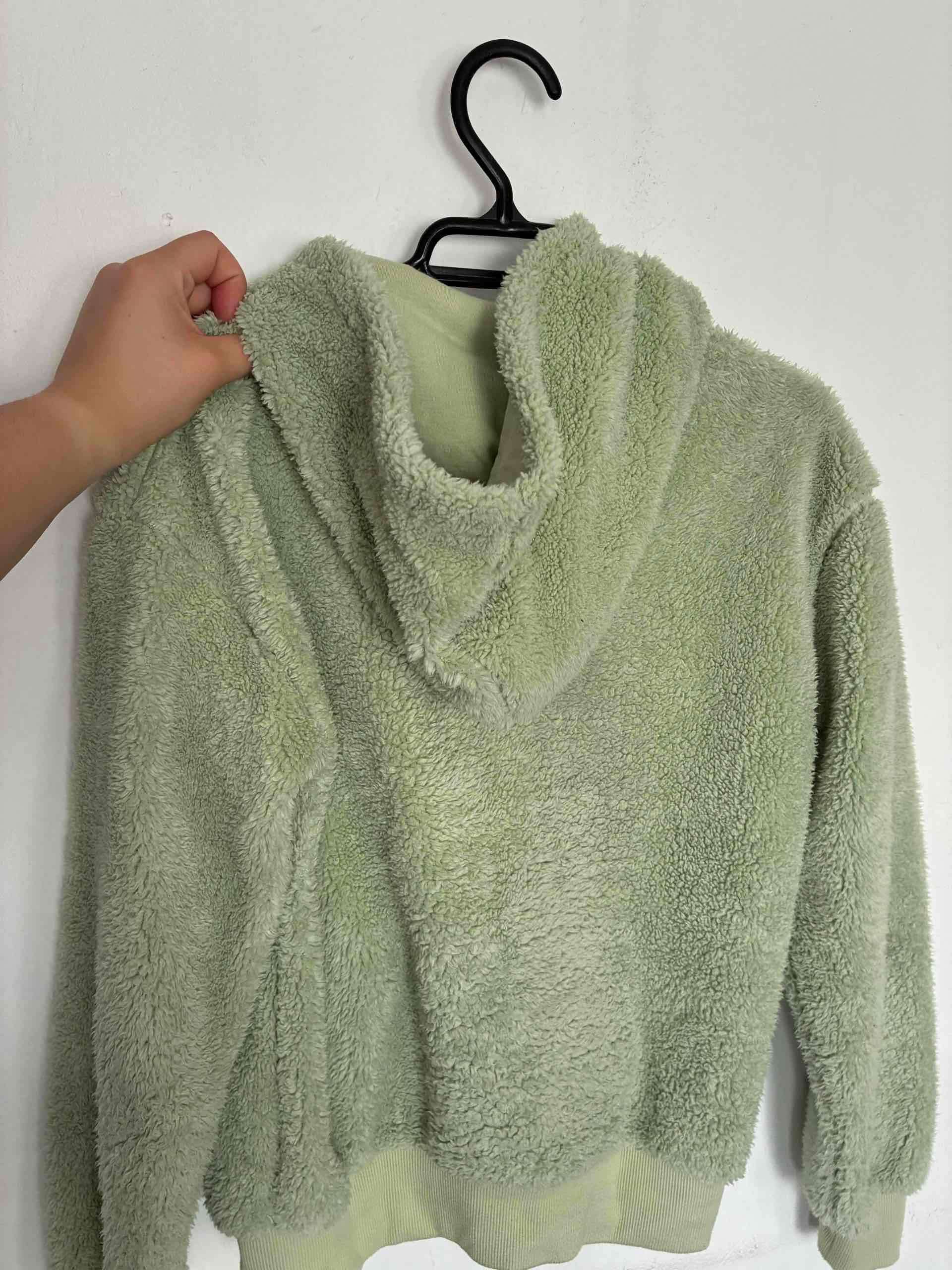 Chaqueta de felpa verde oliva - miniatura 2