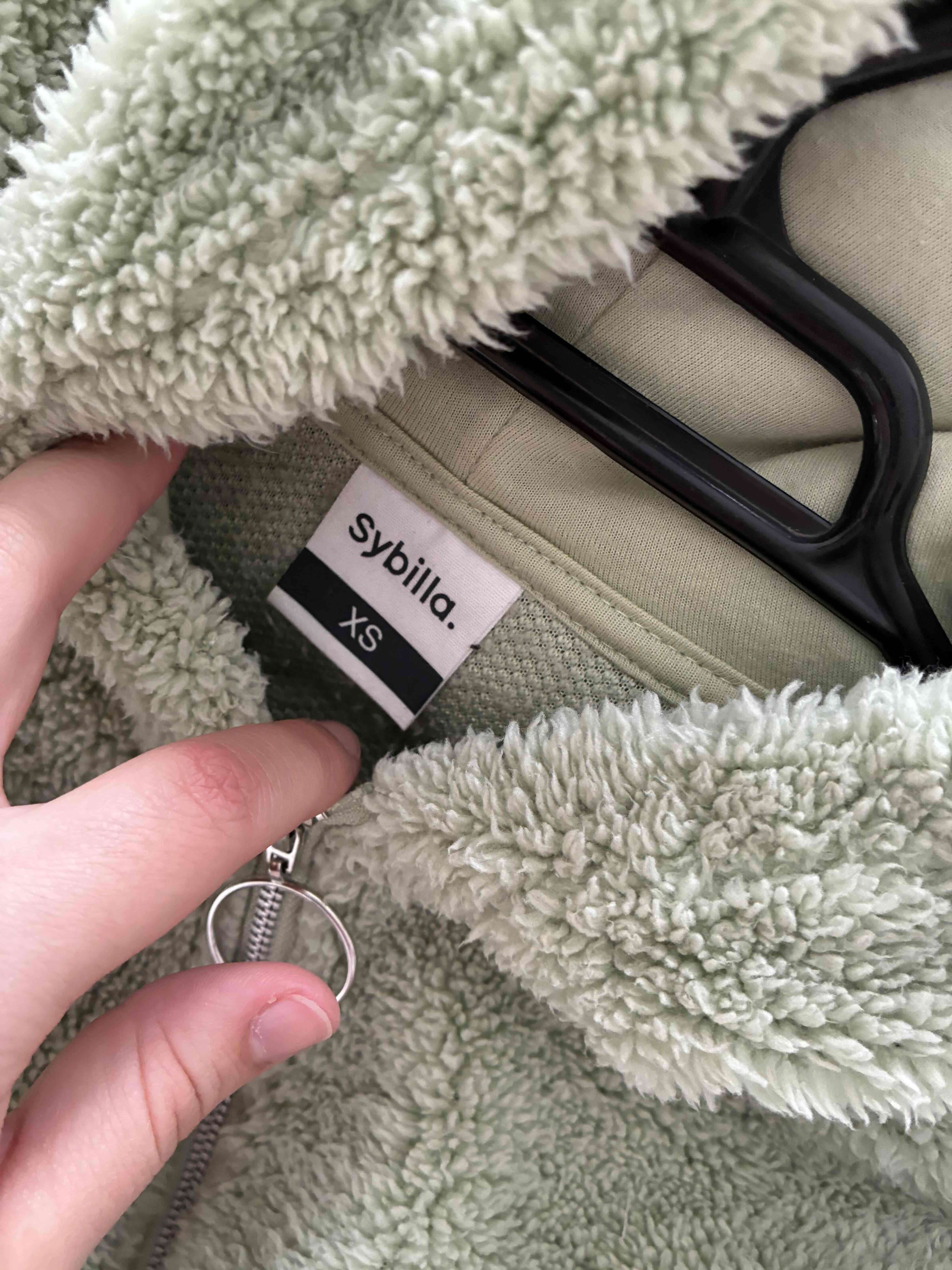 Chaqueta de felpa verde oliva - miniatura 3