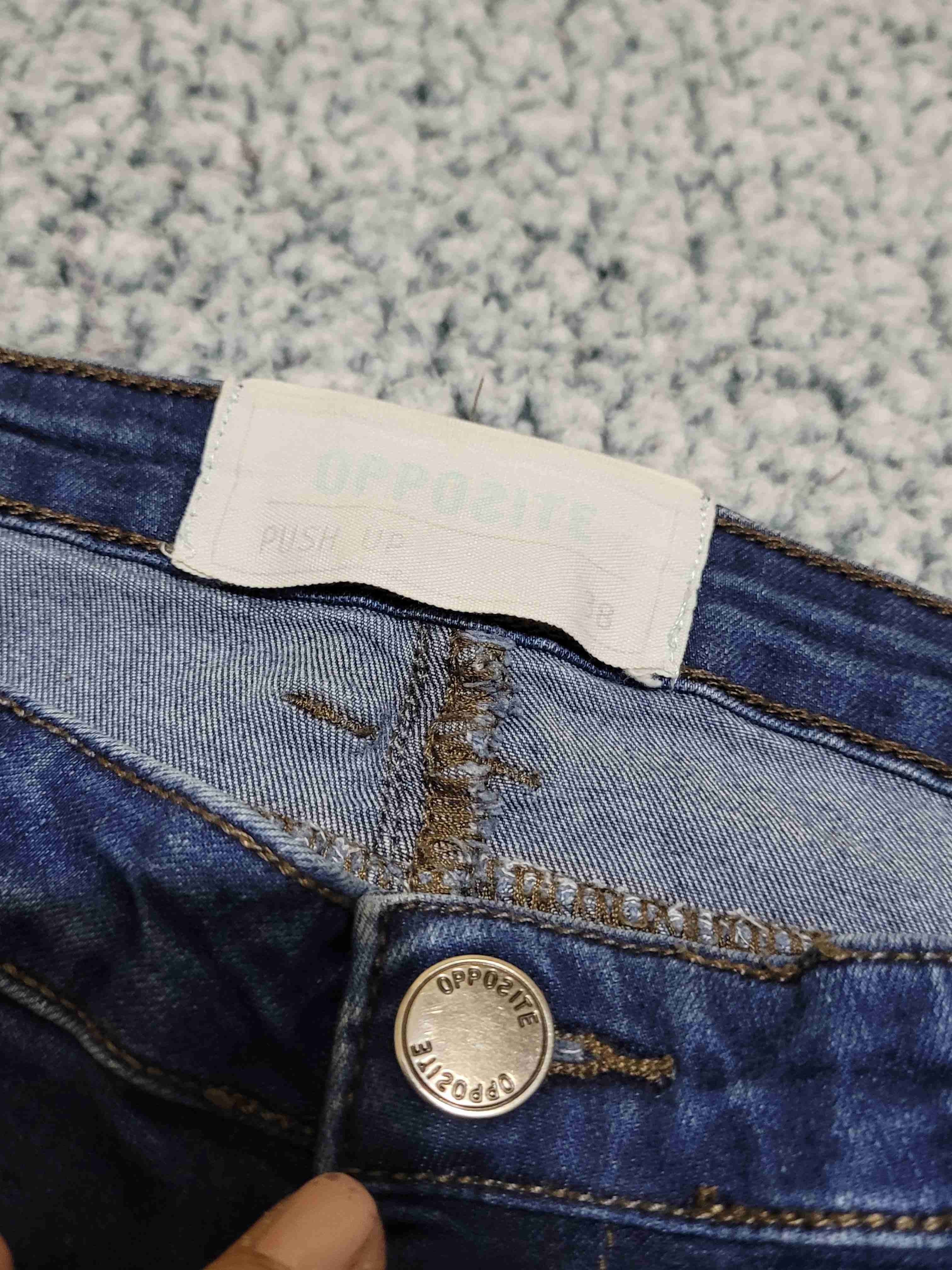 Jeans azul oscuro mujer - miniatura 3