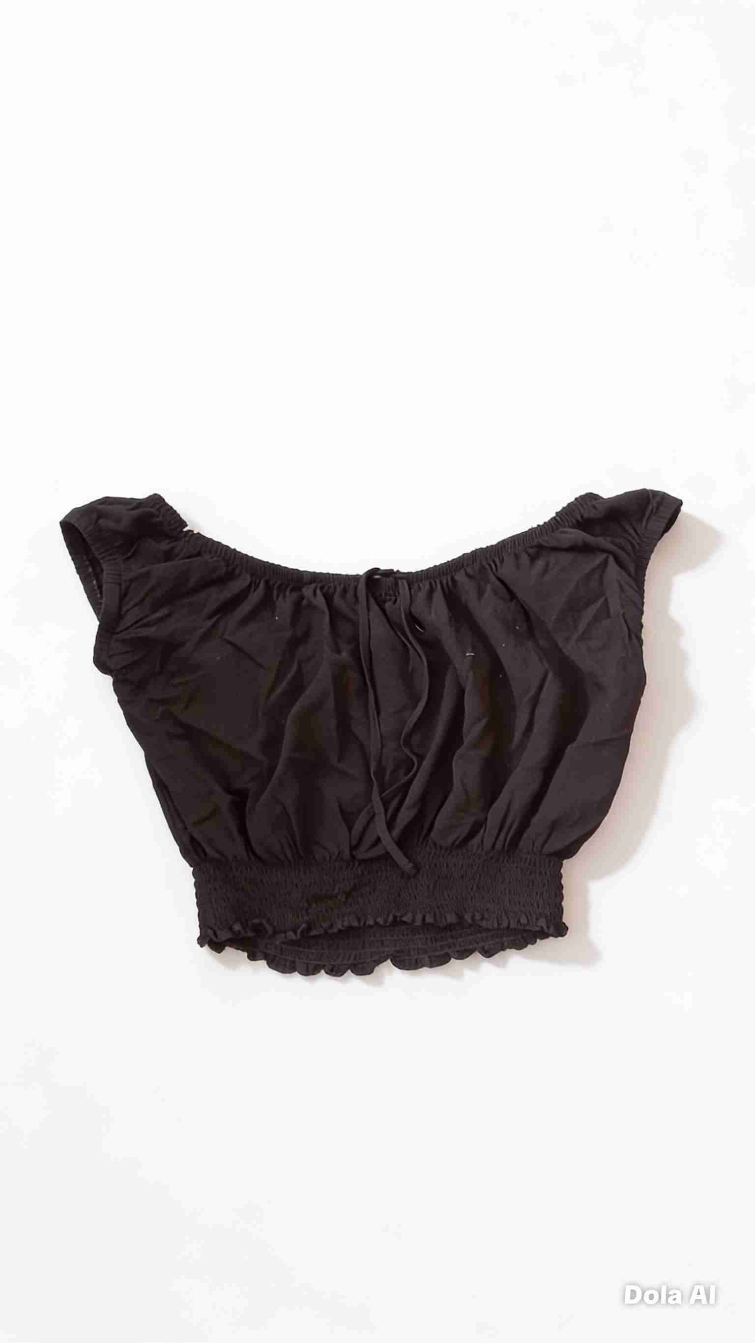 Vestido denim volantes