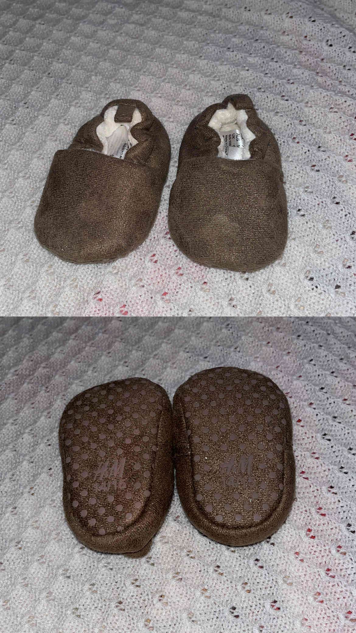 Zapatos bebé marrones - miniatura 1