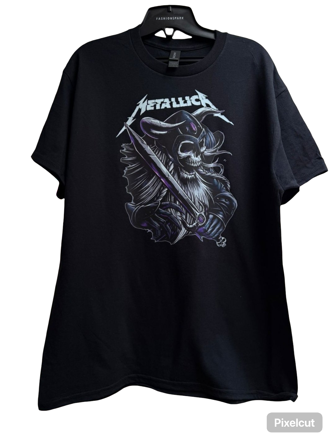 Polera Metallica negra diseño calavera - miniatura 1