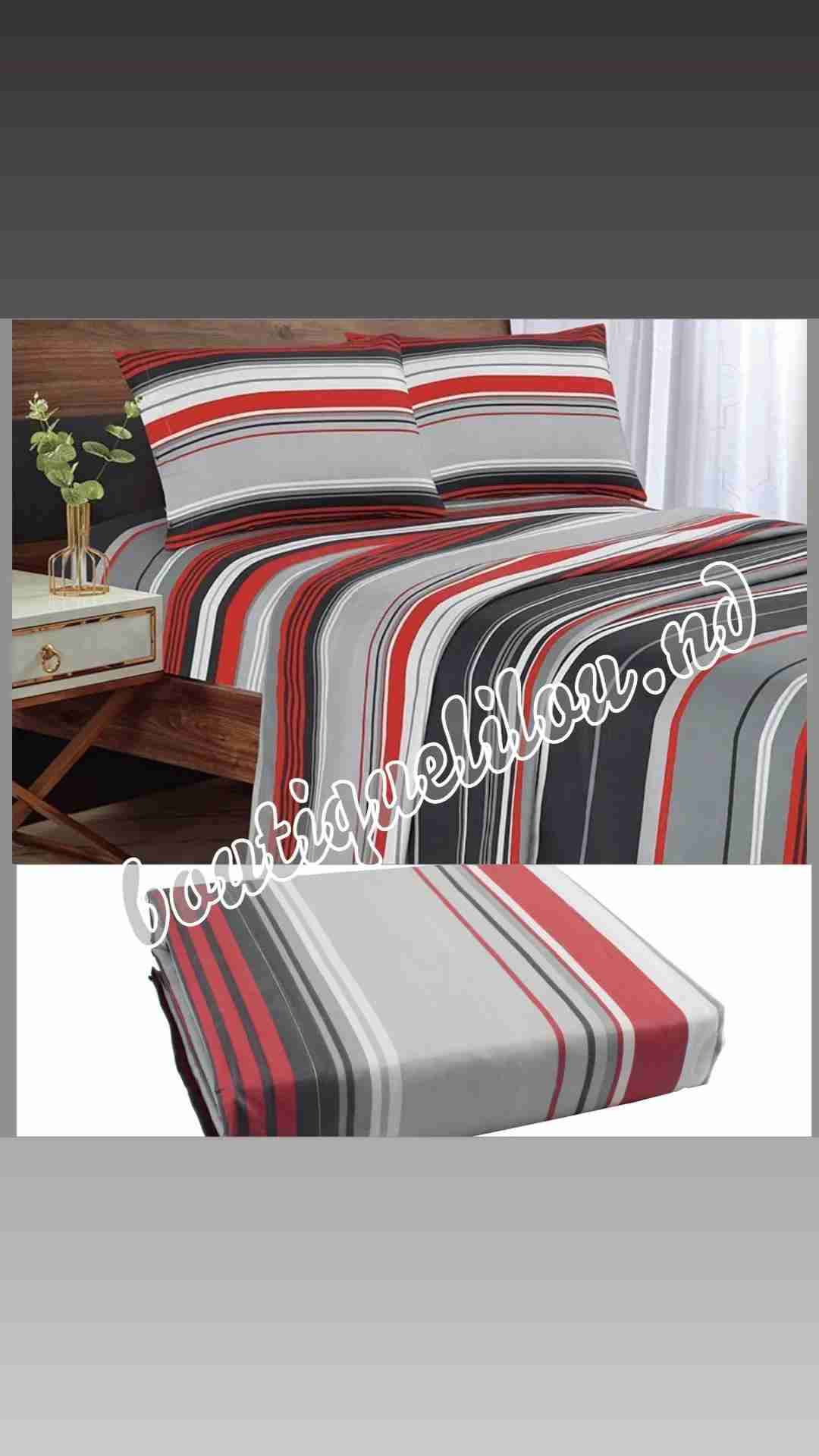 Juego de sábanas rayas/ marca Andes - miniatura 2