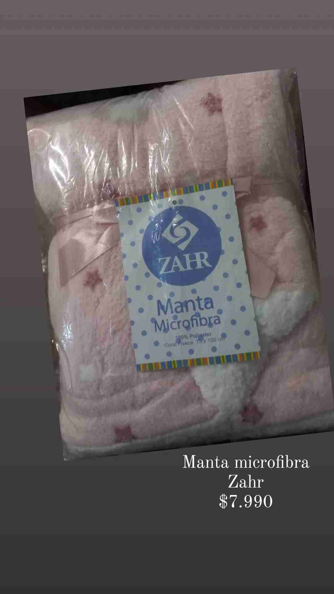 Manta microfibra Zahr rosa