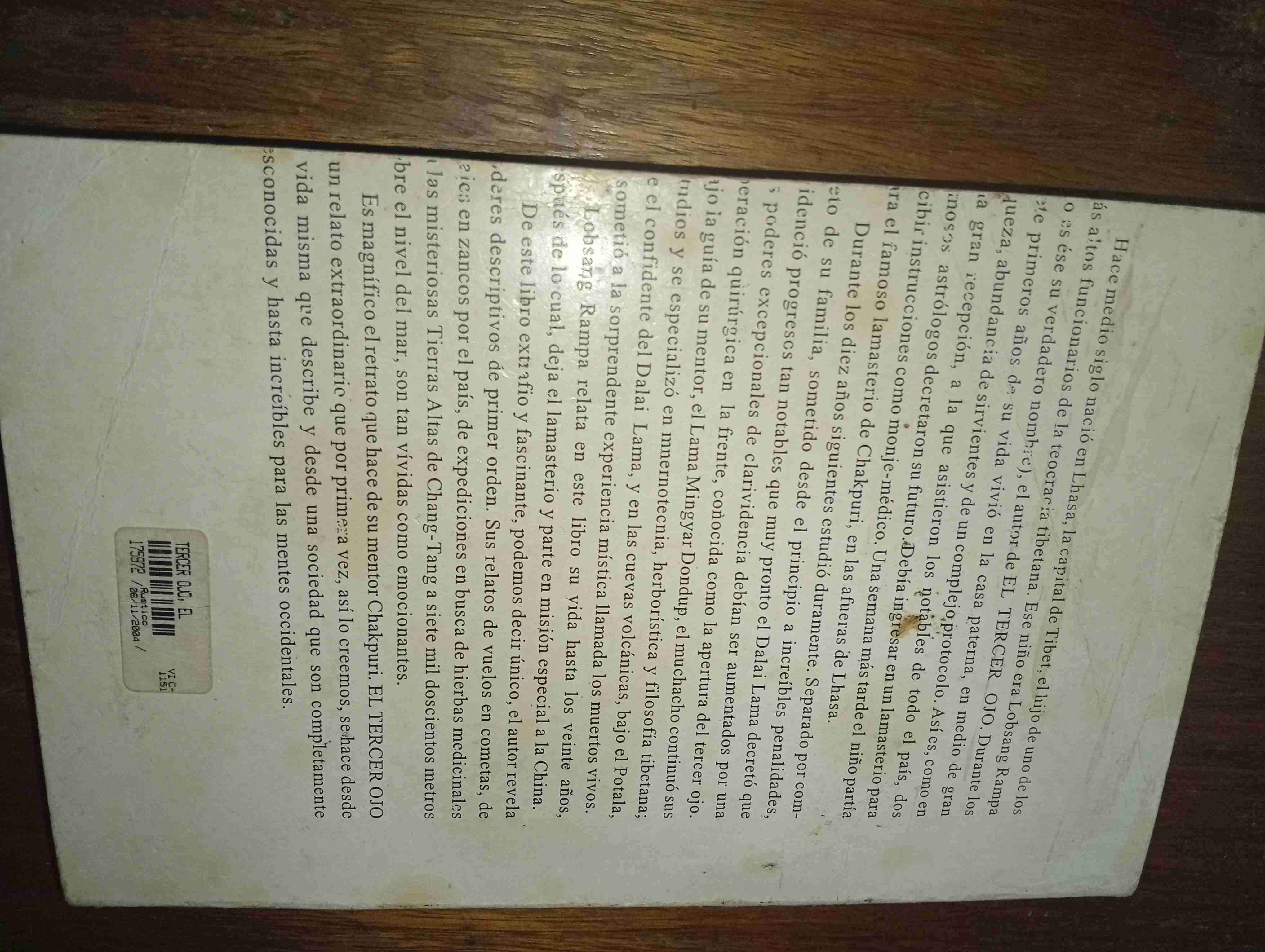 Libro El Tercer Ojo de Lobsang Rampa - miniatura 2