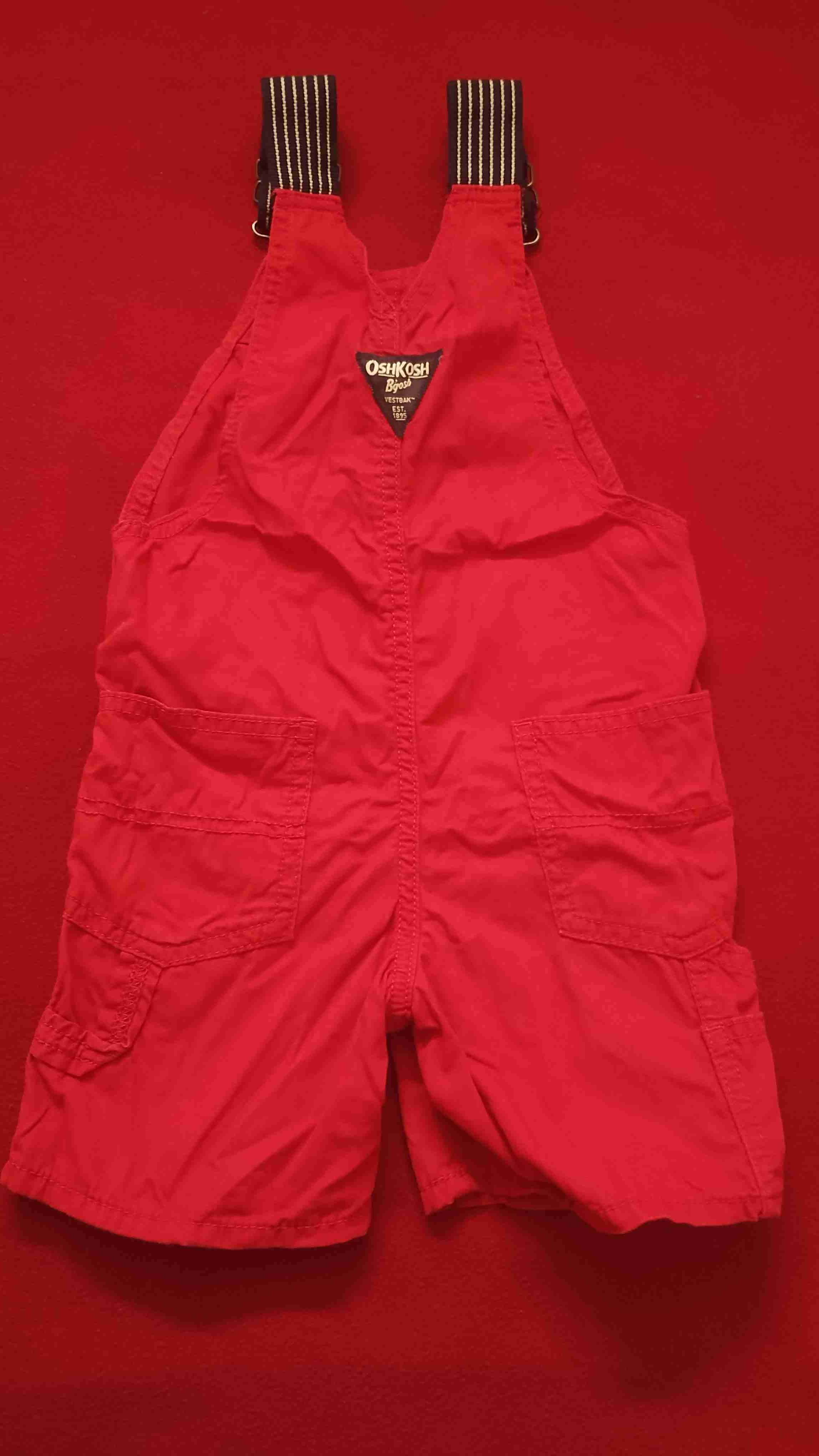 Jardinera roja infantil OshKosh talla 3 - miniatura 1