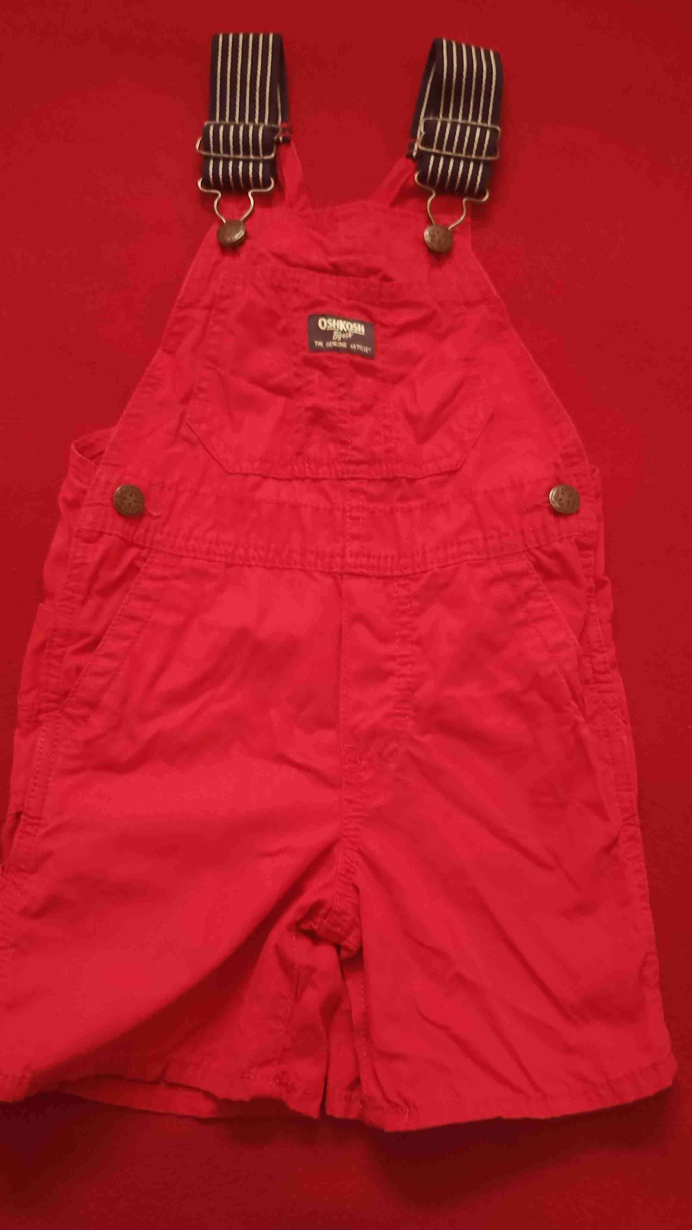 Jardinera roja infantil OshKosh talla 3 - miniatura 2