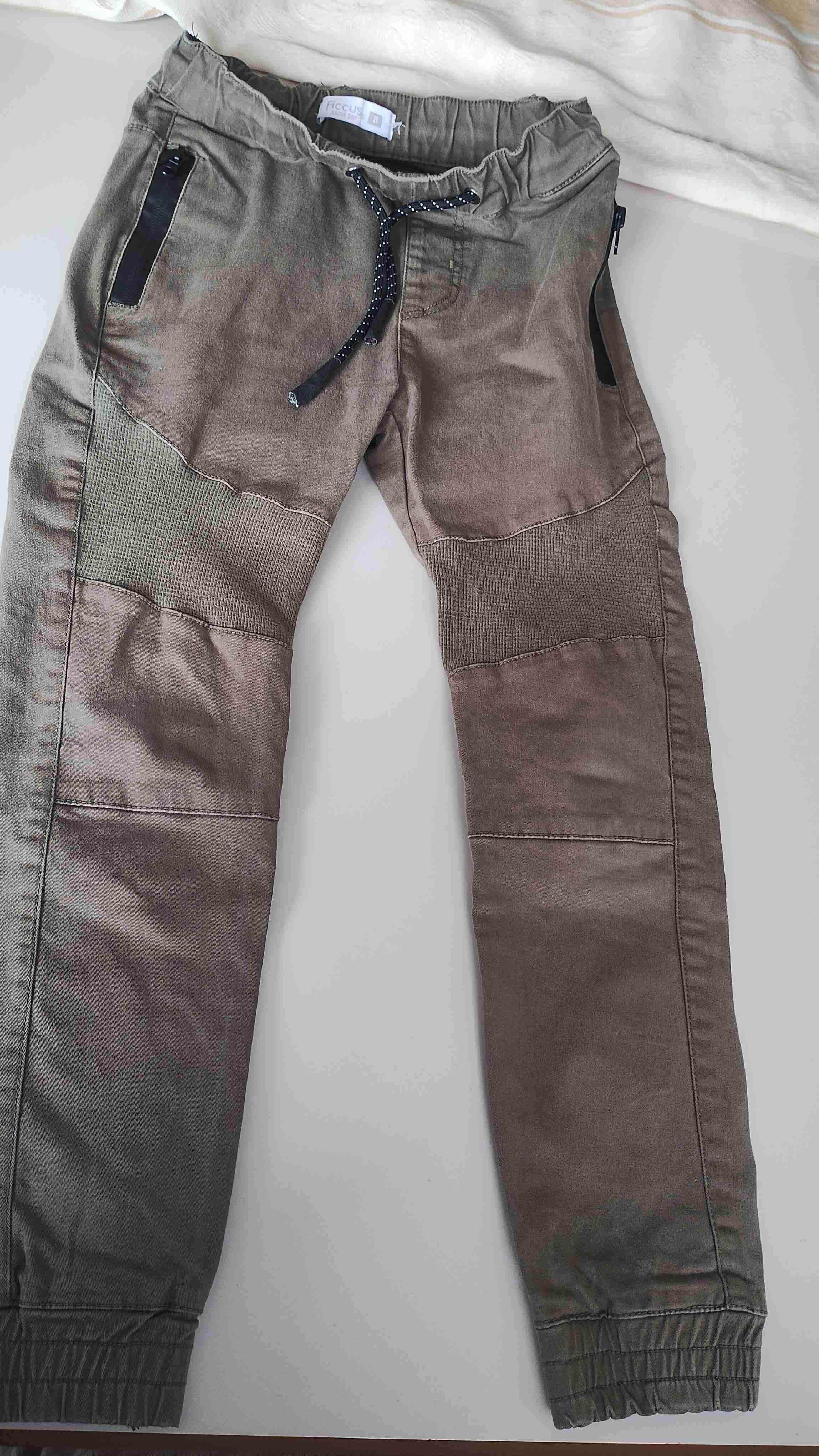 Pantalones ficcus jogger verde militar talla 8 - miniatura 1