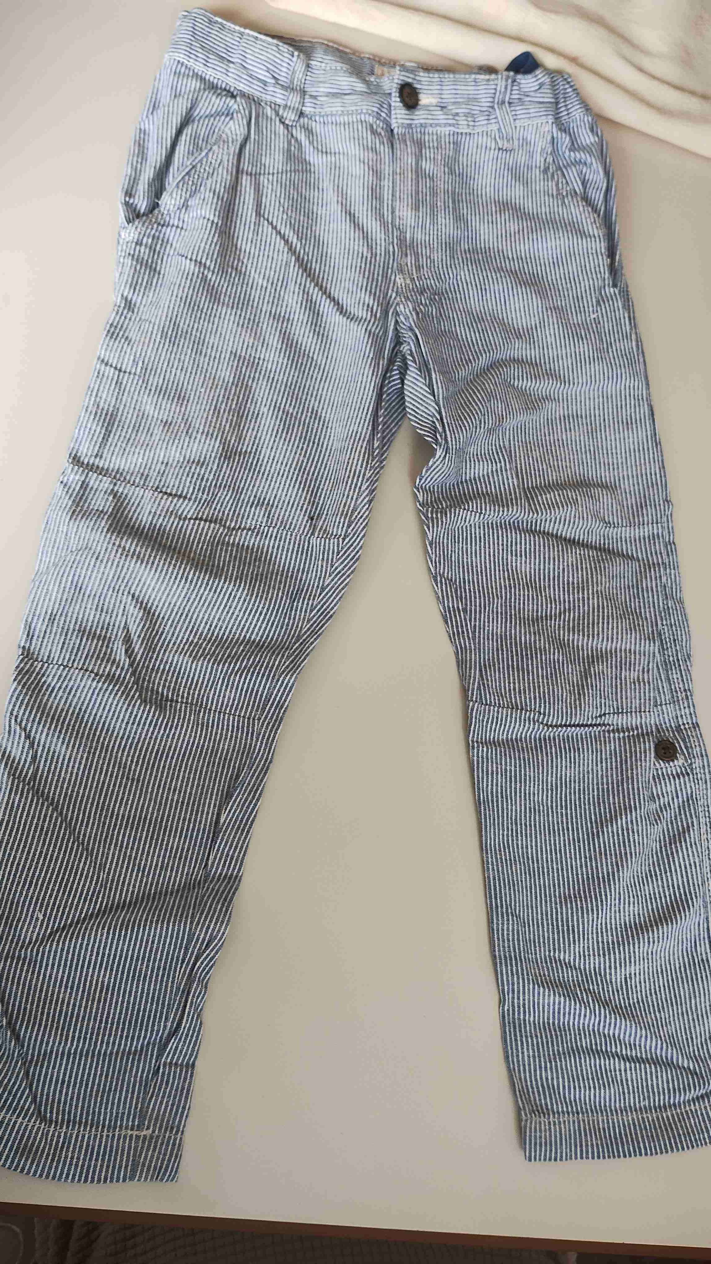Pantalón de verano  H&M a rayas azul claro - miniatura 1