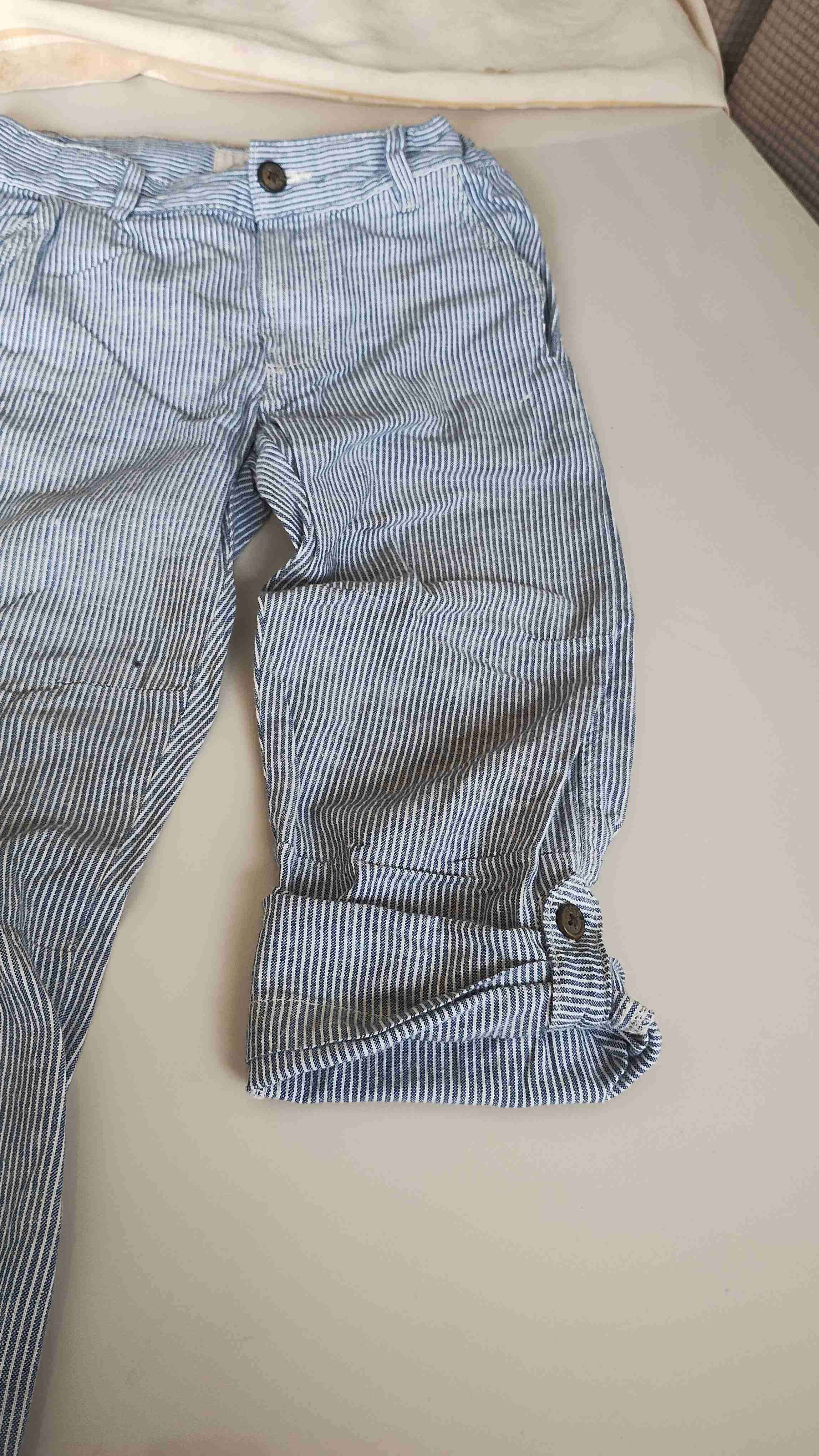 Pantalón de verano  H&M a rayas azul claro - miniatura 5