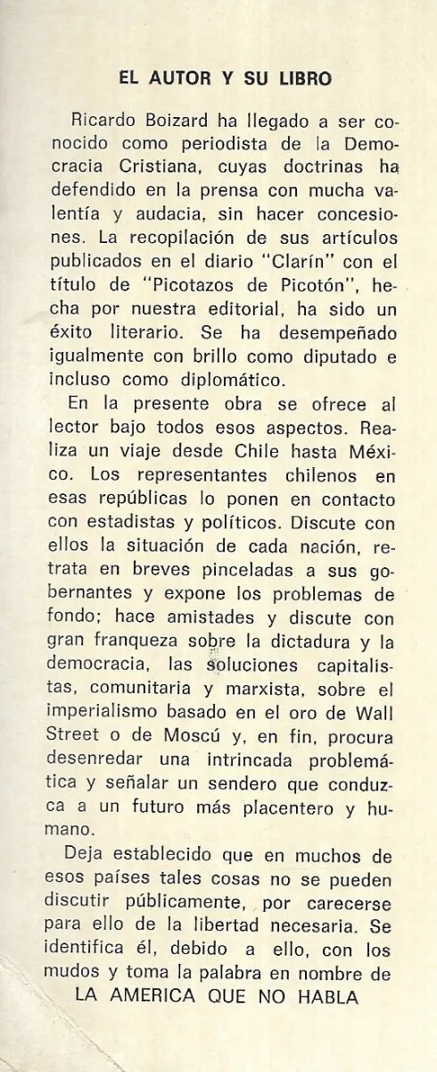 Libro La América Que No Habla / Ricardo Boizard - miniatura 3