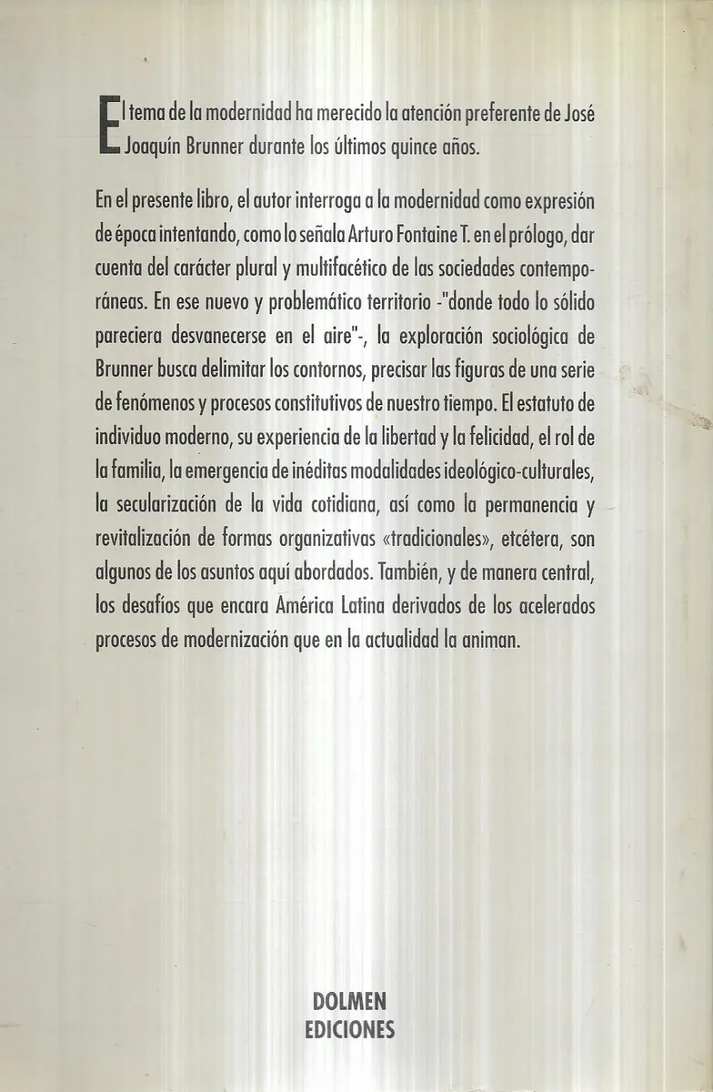 Libro Cartografías de la Modernidad José  Brunner - miniatura 3