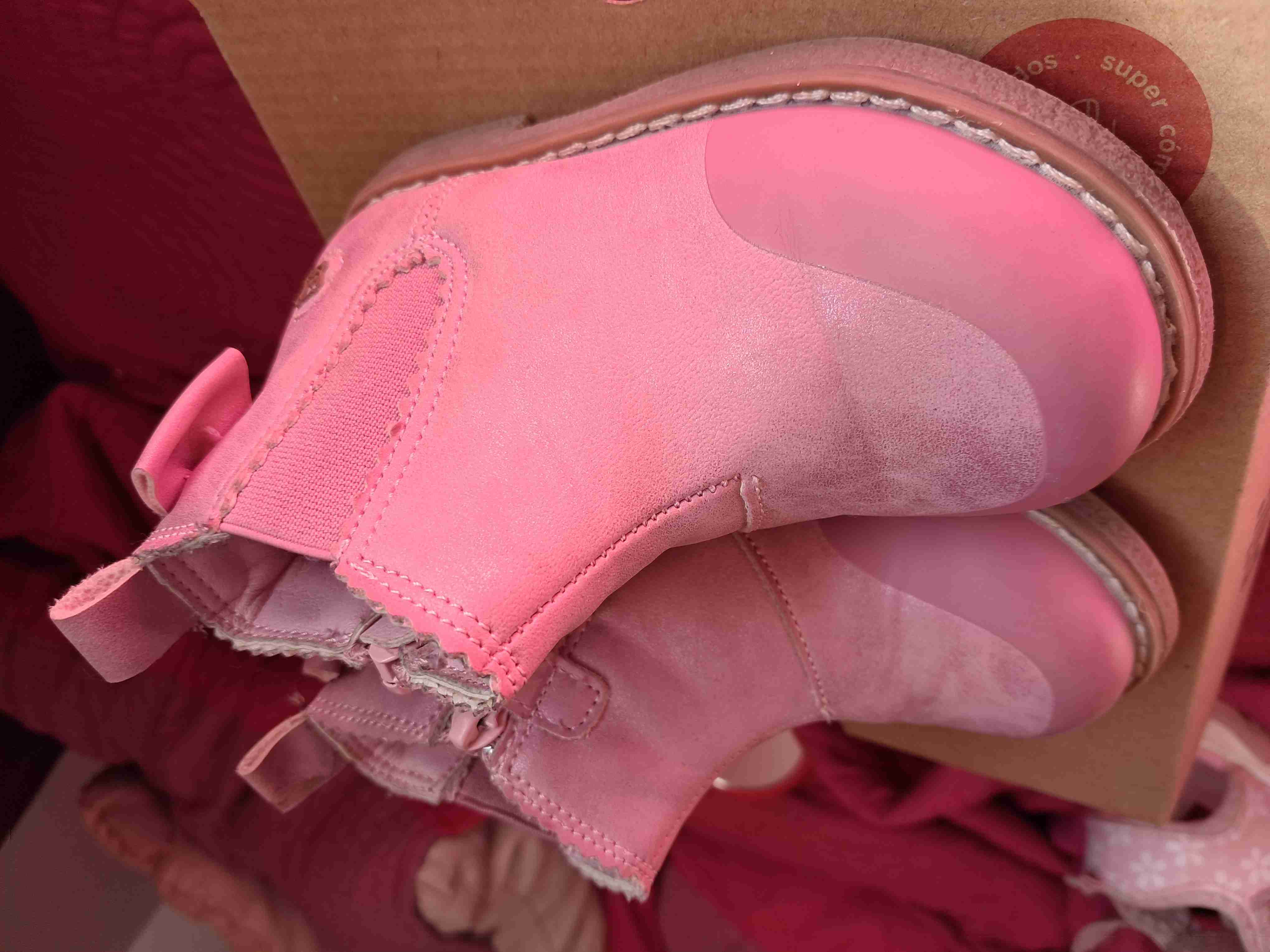 Botines rosas para niña - miniatura 1