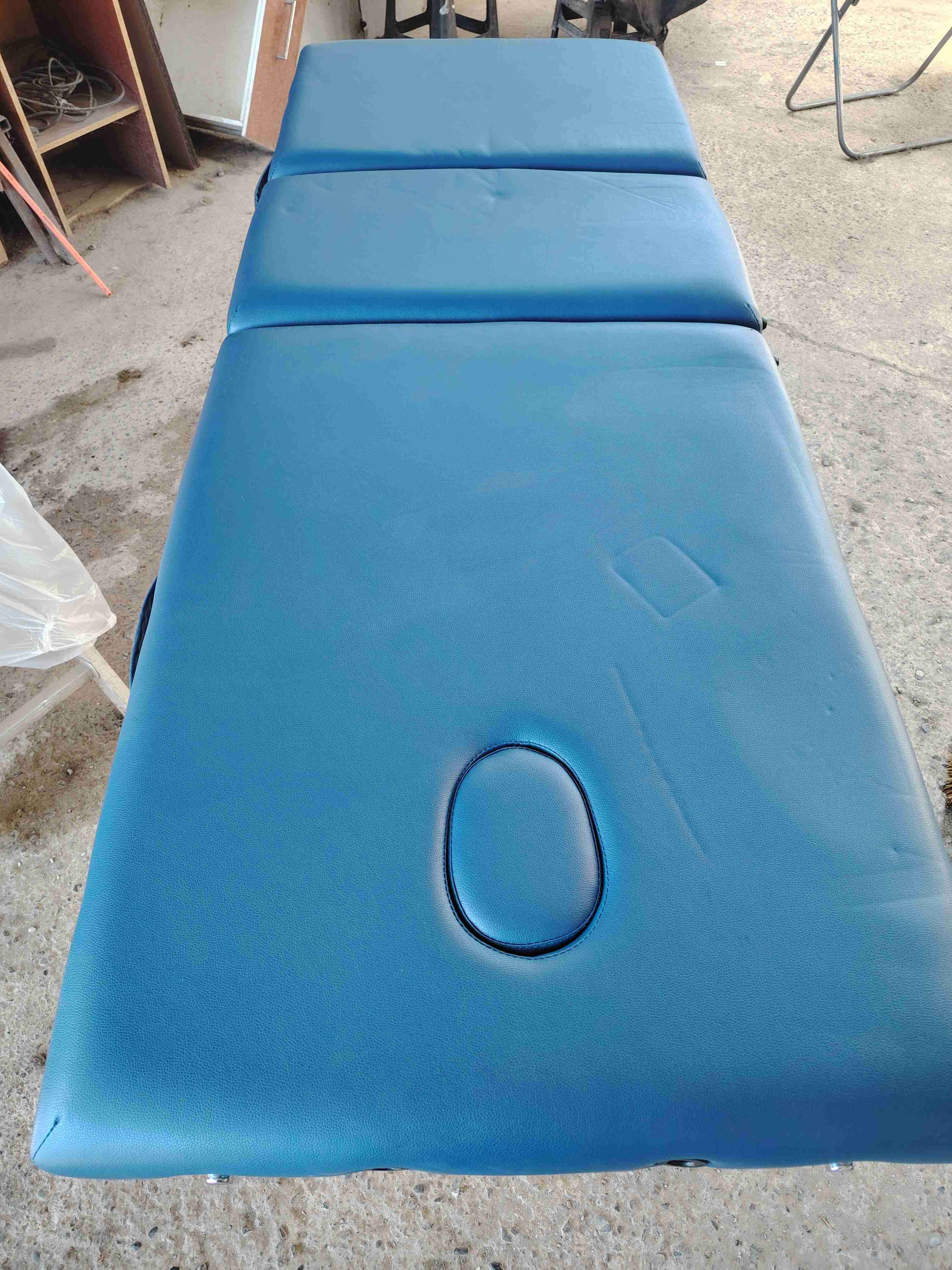 Camilla de masaje plegable azul - miniatura 5