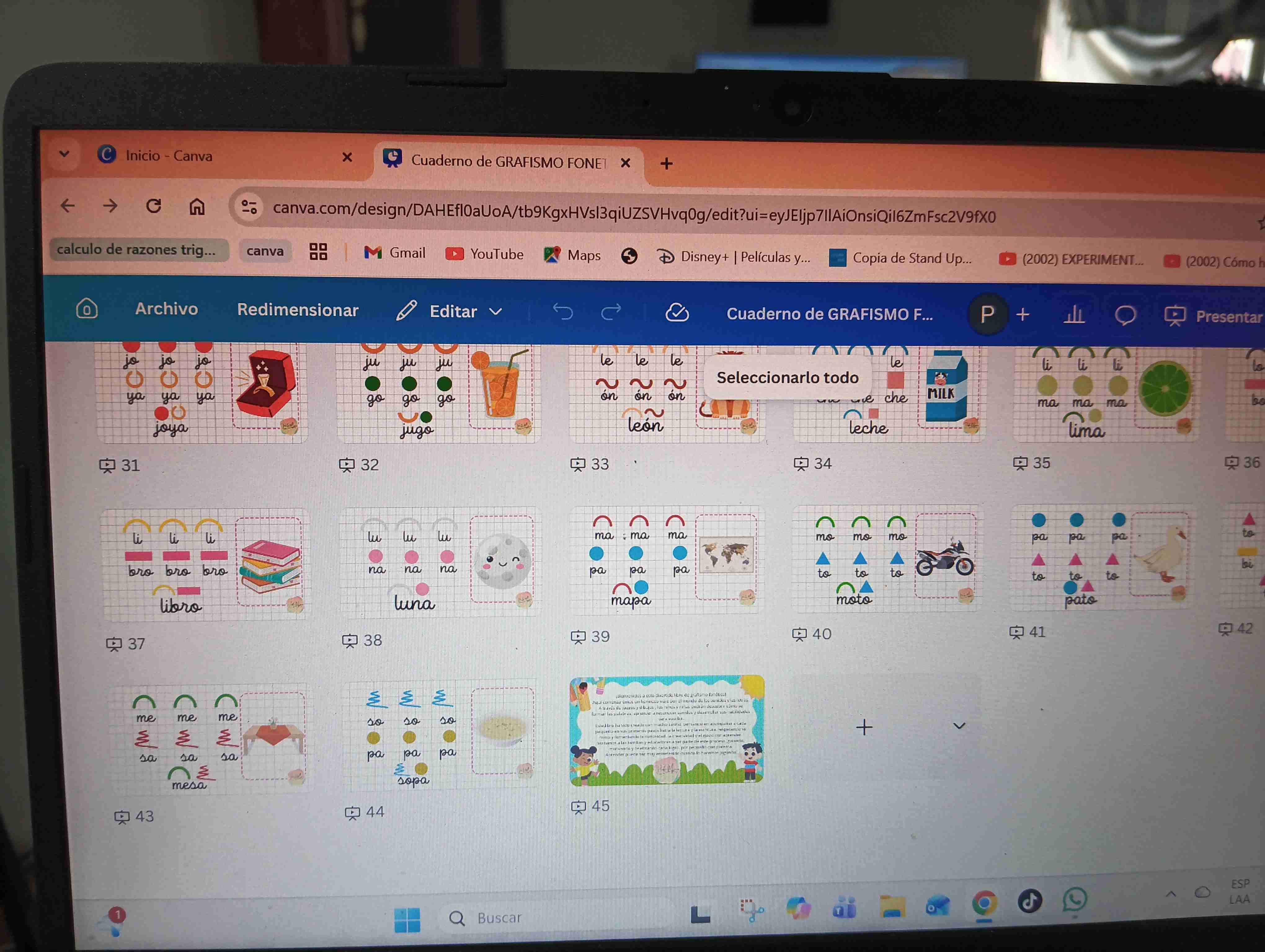 Cuaderno de Grafismo fonético - miniatura 2