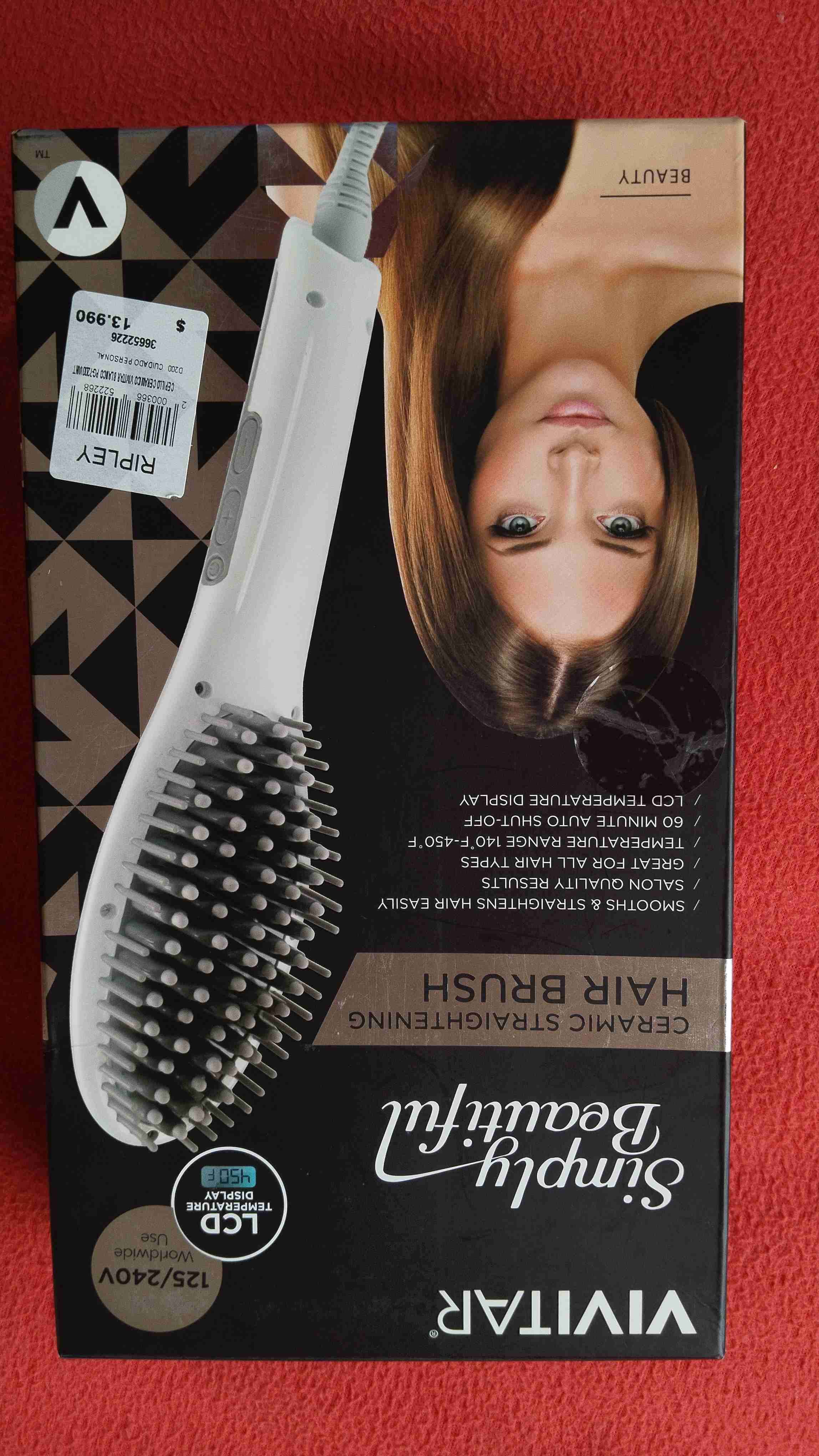 Cepillo alisador eléctrico blanco - miniatura 2