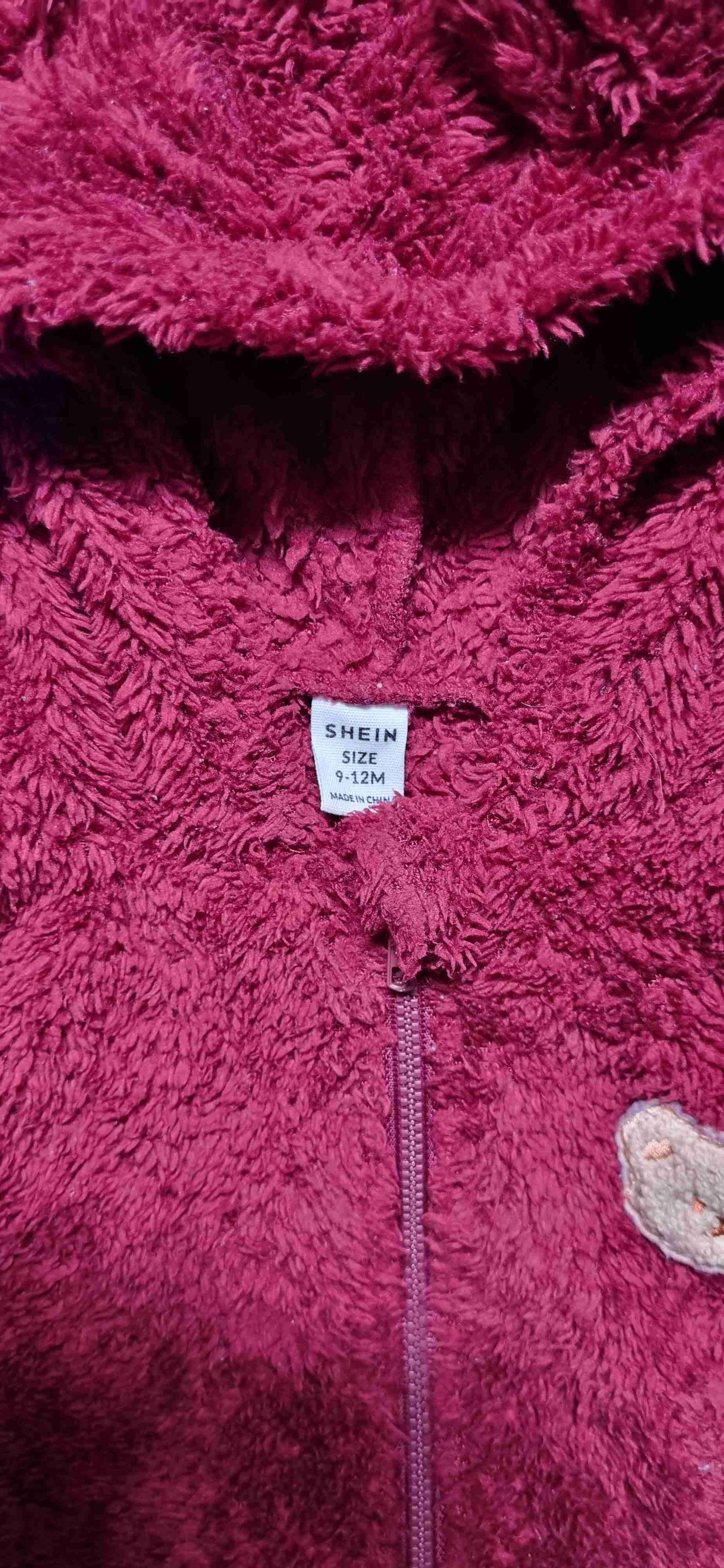 Enterito peludo rojo para bebé - miniatura 3