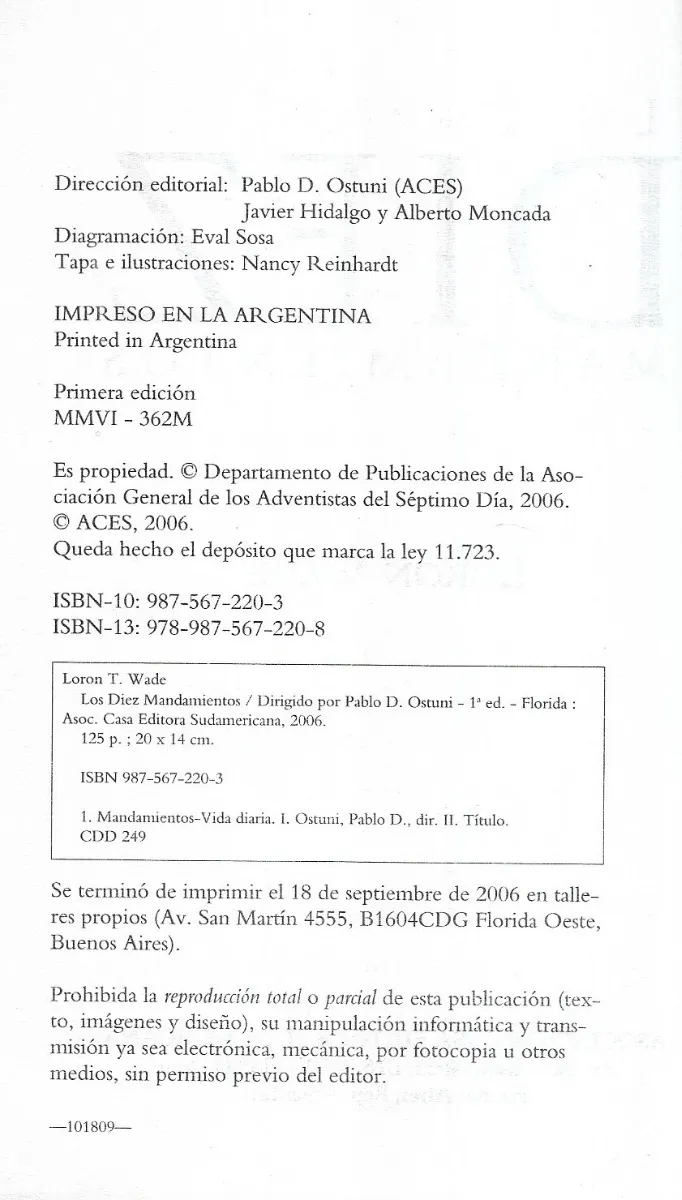 Libro Los Diez Mandamientos / Loron Wade - miniatura 3