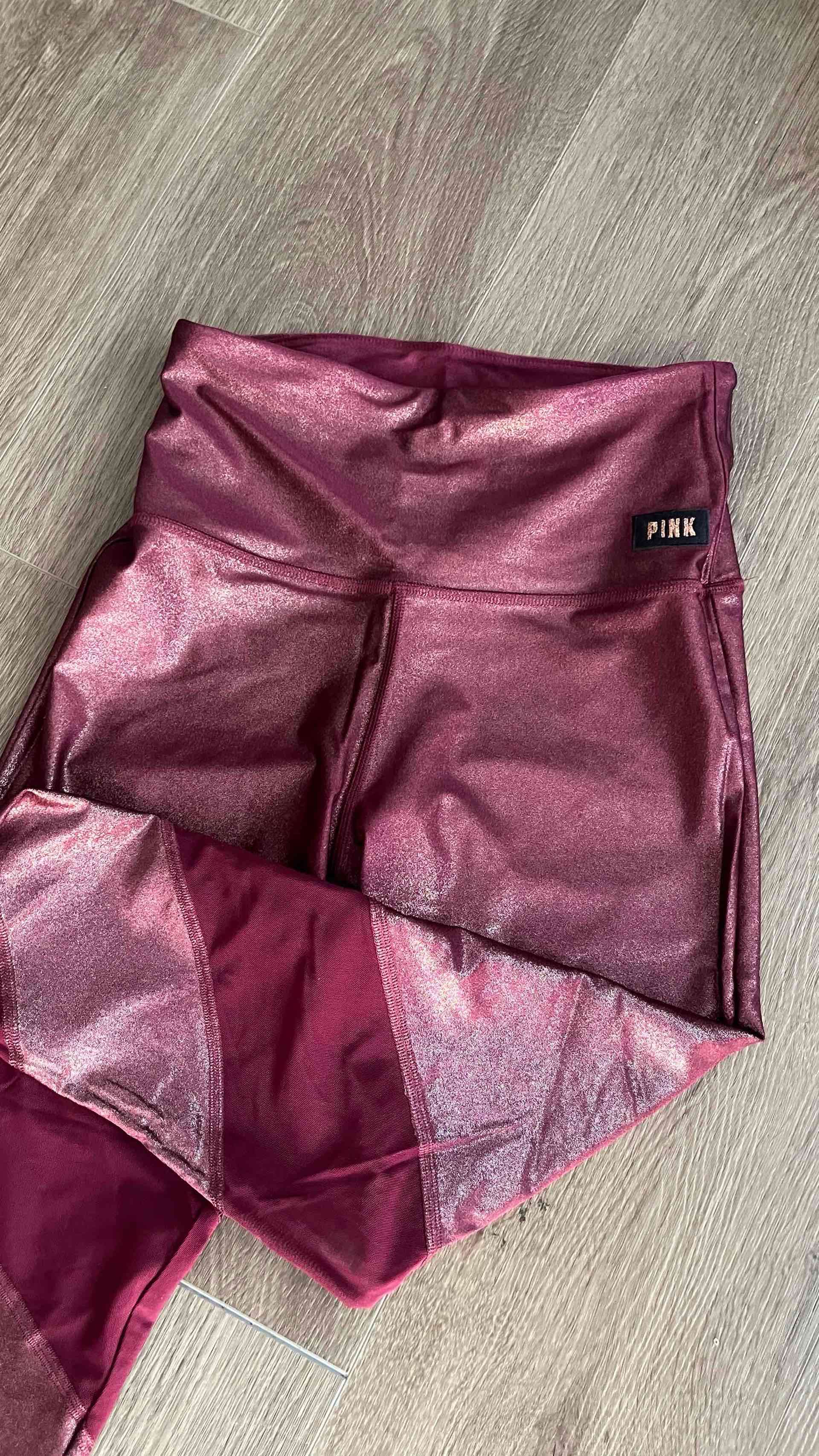 Calzas Pink brillantes color vino - miniatura 1