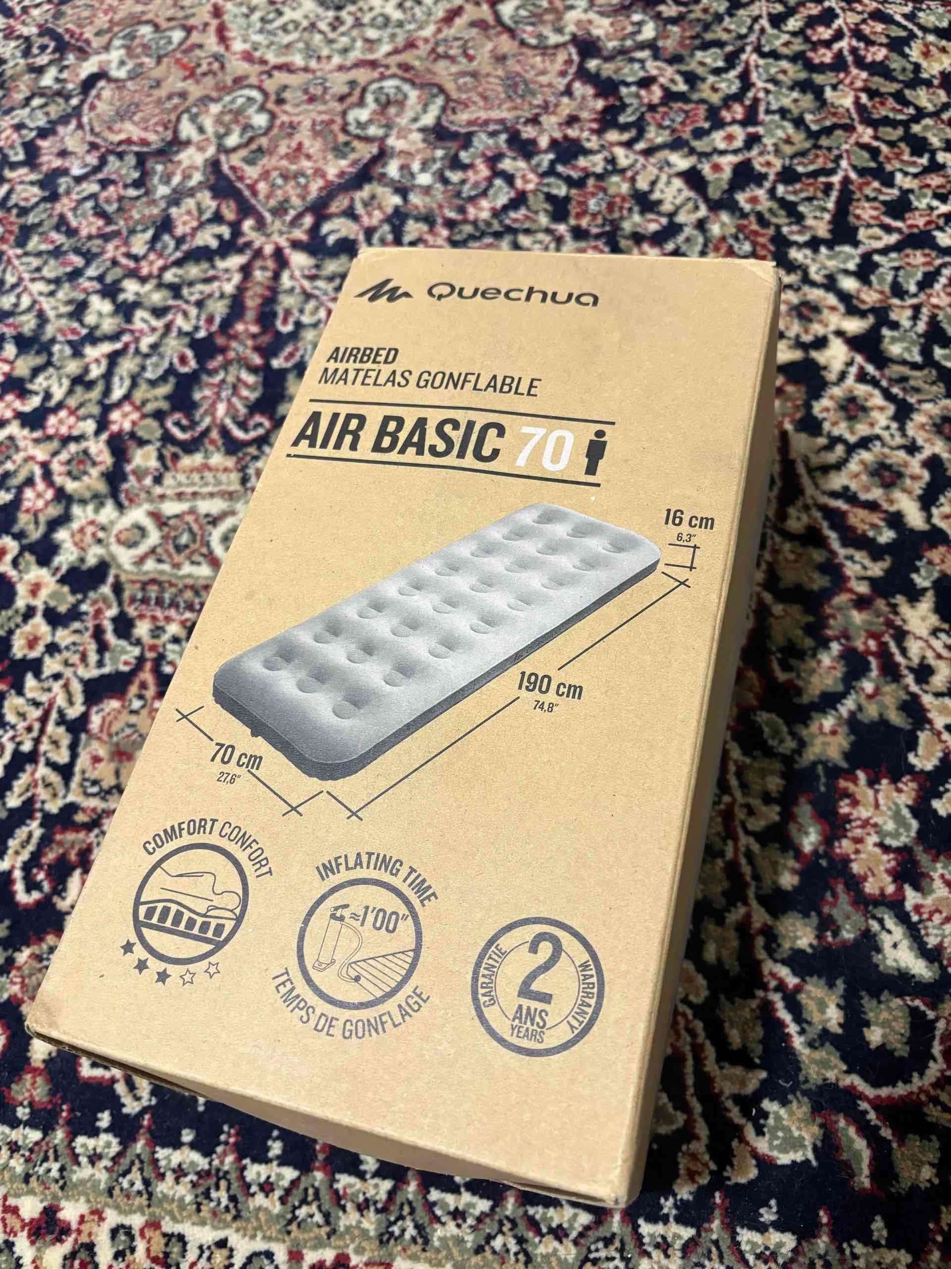 Colchón inflable Quechua Air Basic 70 - miniatura 1