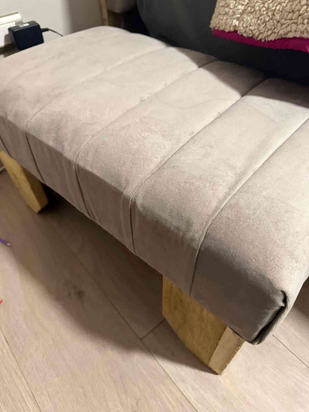 Cama de una plaza con colchón y banqueta - miniatura 2