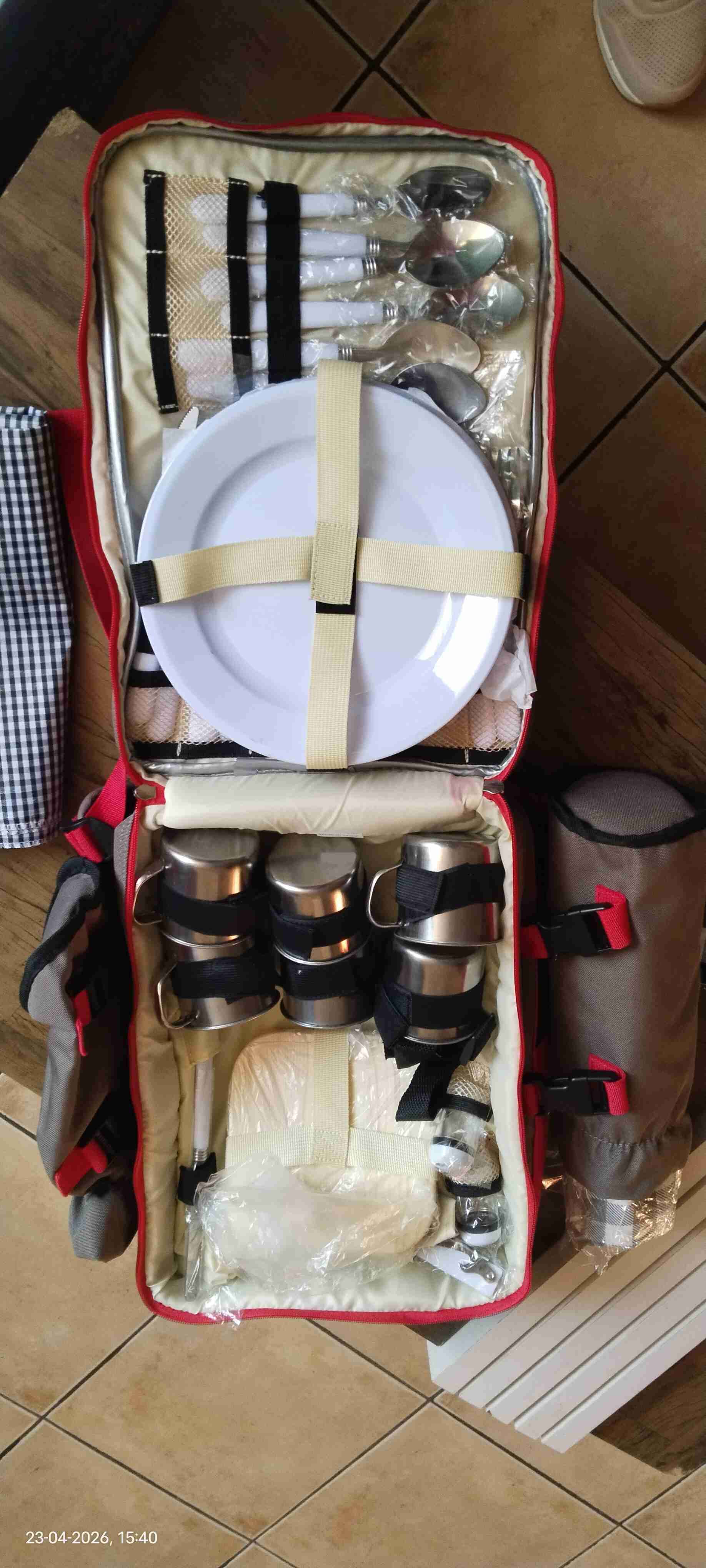 Mochila para Picnic Equipada para 6 personas - miniatura 2