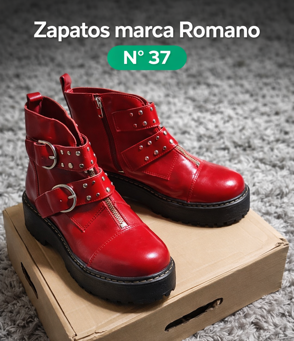Botines rojos marca Romano - miniatura 1