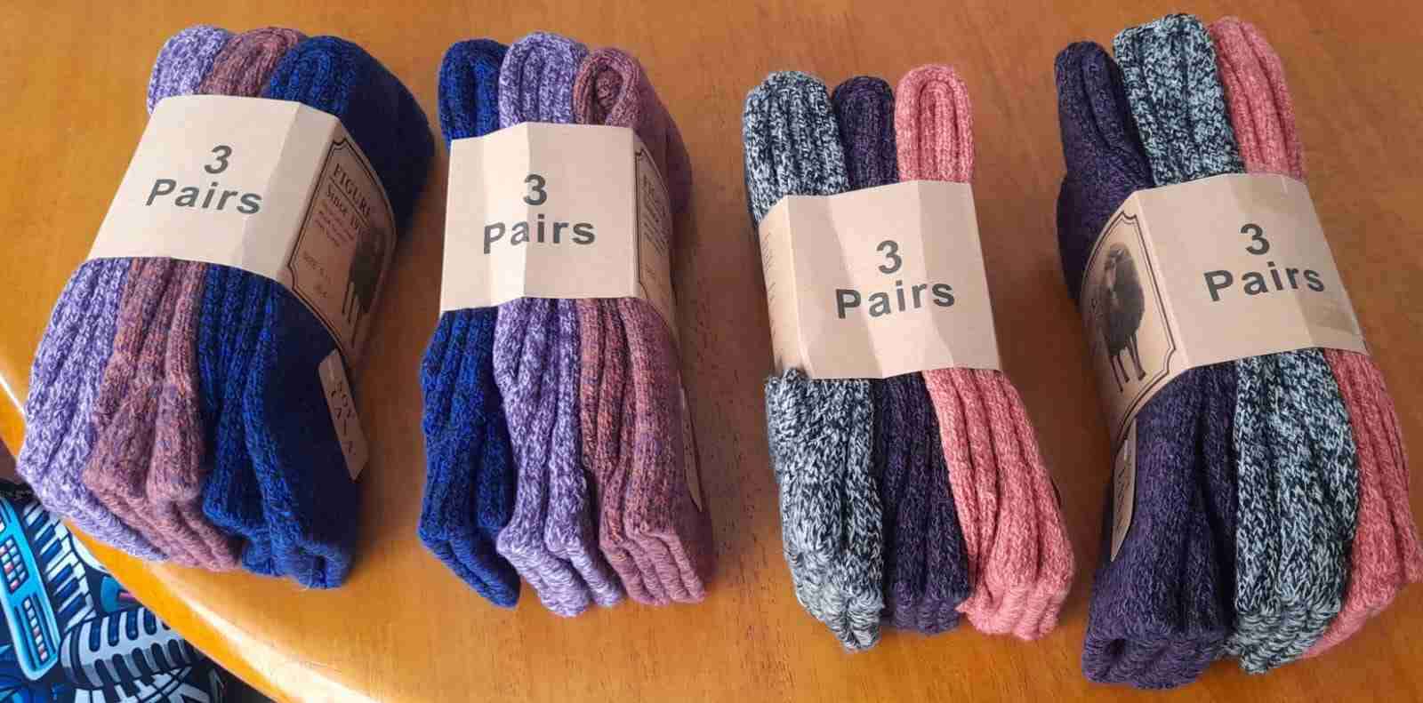 Pack 3 Calcetines Invierno Térmicos Lana Cachemira - miniatura 2