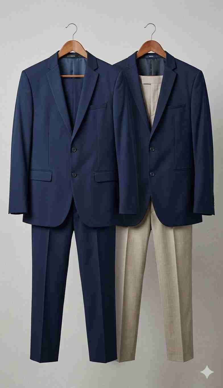 Traje formal azul oscuro - miniatura 1