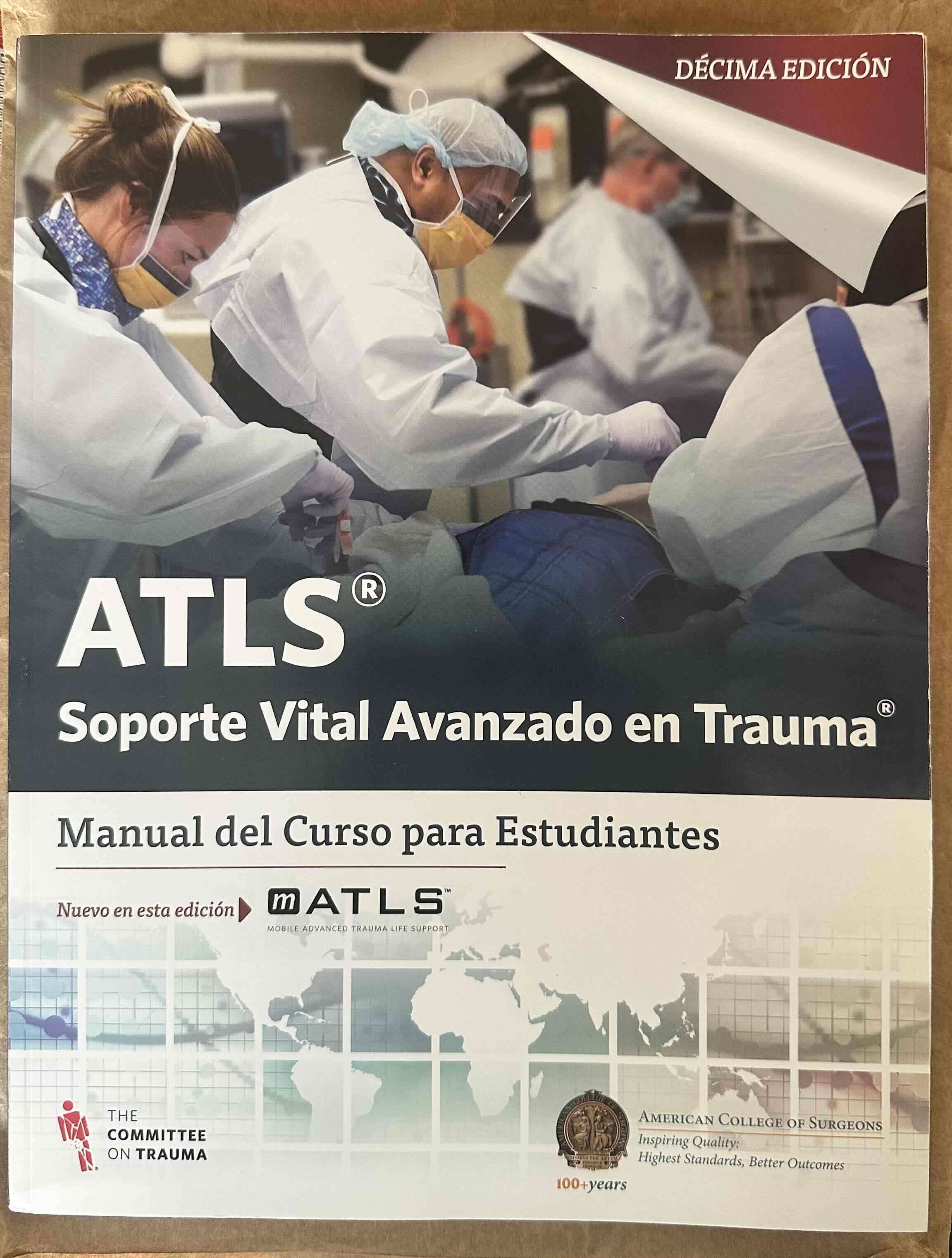 Libro ATLS Décima Edición