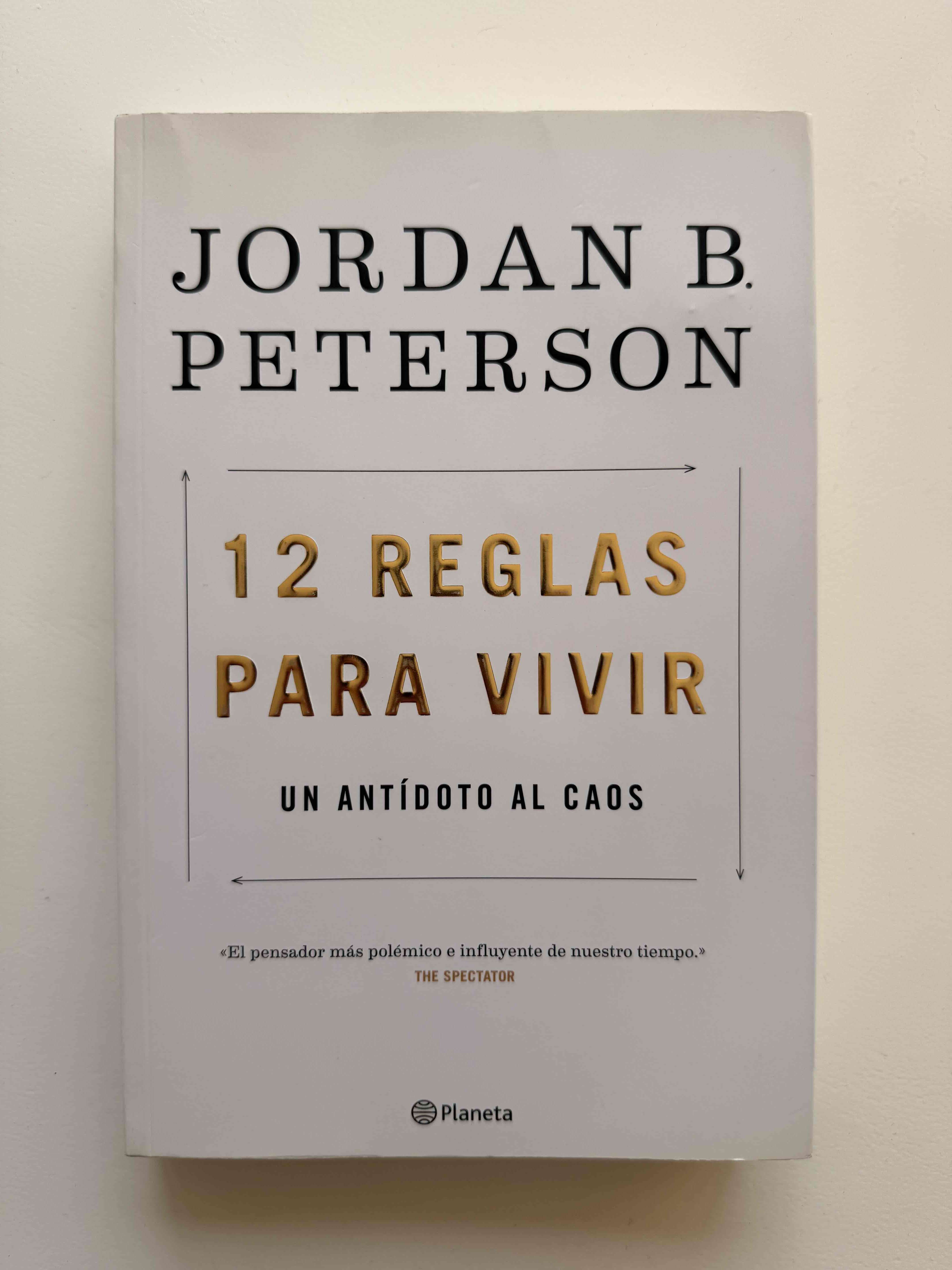 Libro '12 reglas para vivir’ Jordan B. Peterson