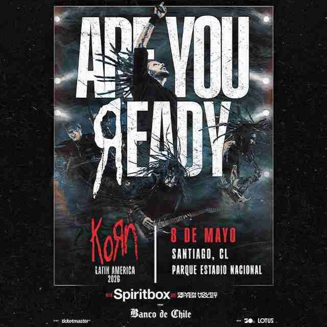 Concierto Korn 2026