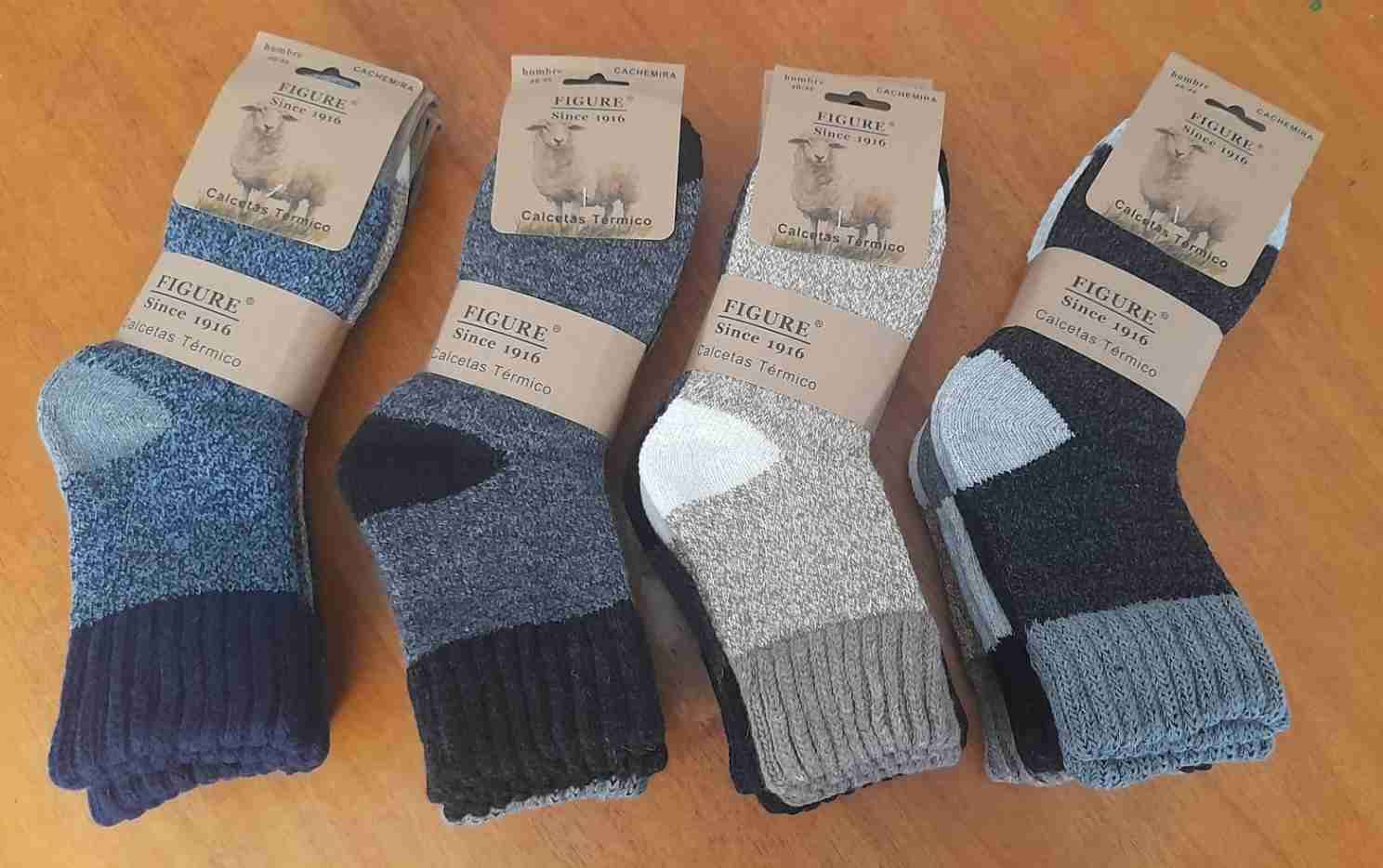 Pack 3 Pares Calcetines Térmicos Lana Cachemira - miniatura 1