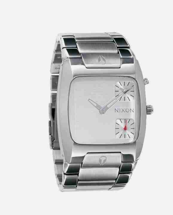 Reloj Nixon the bank metálico plateado
