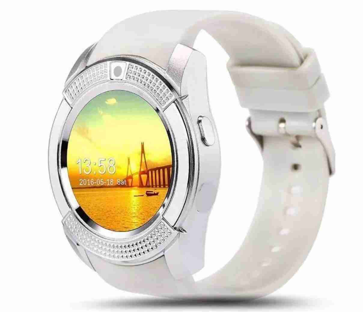 Reloj inteligente blanco