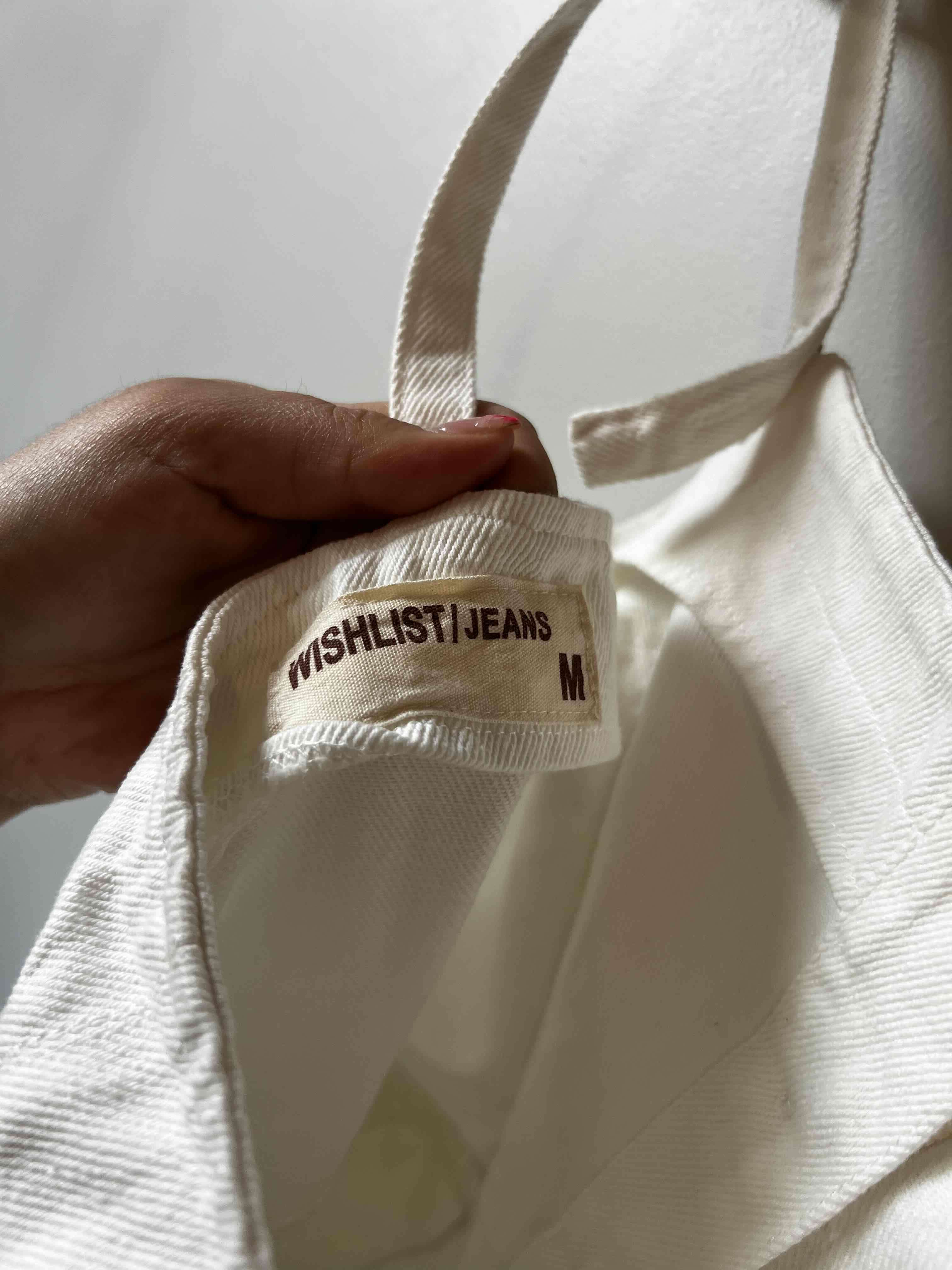 Jardinera o enterito blanco con botones Talla M - miniatura 5