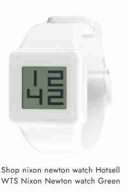 Reloj digital Nixon Newton blanco .