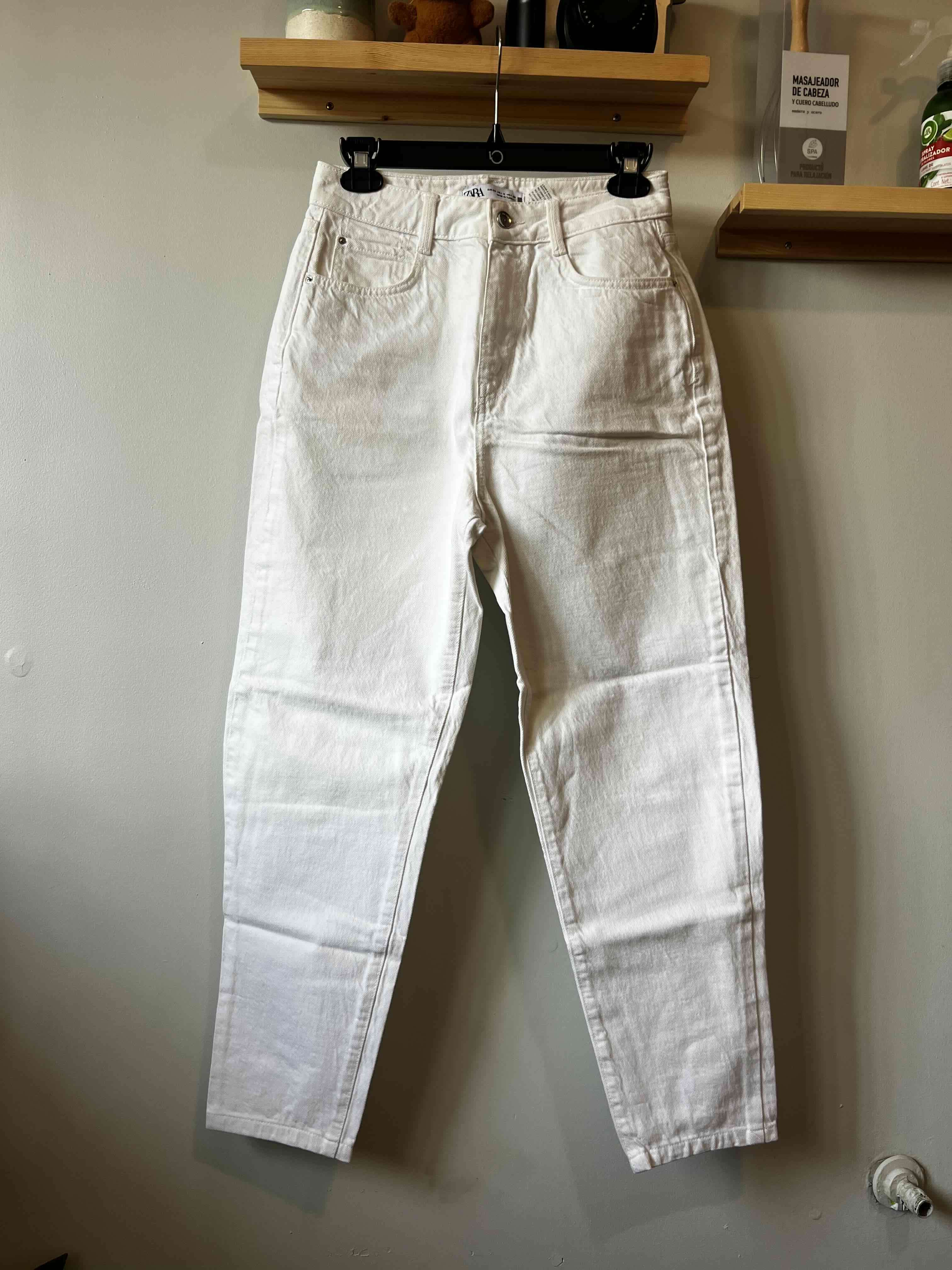 Jeans blancos mujer Zara - miniatura 2