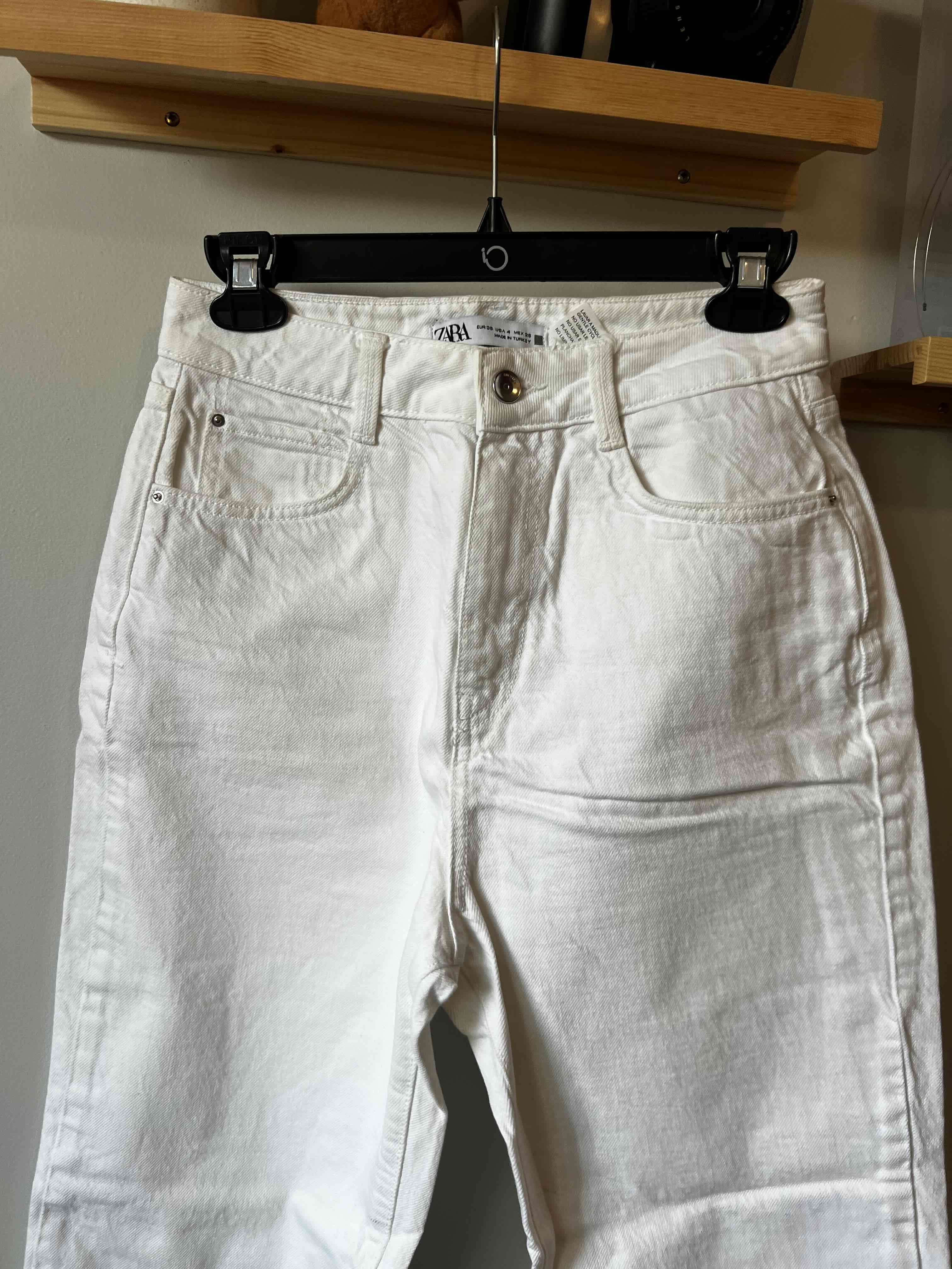 Jeans blancos mujer Zara - miniatura 3