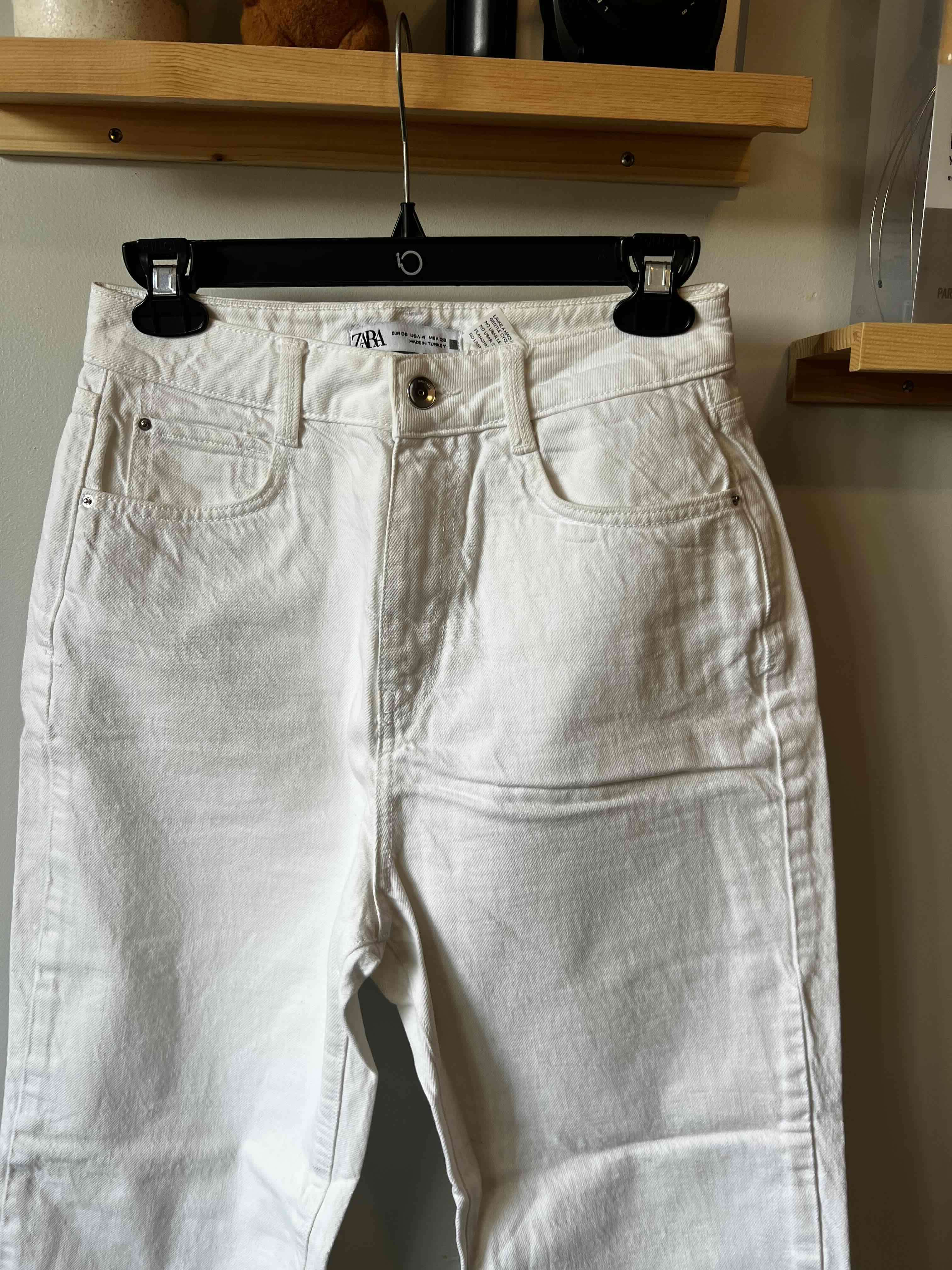 Jeans blancos mujer Zara - miniatura 5