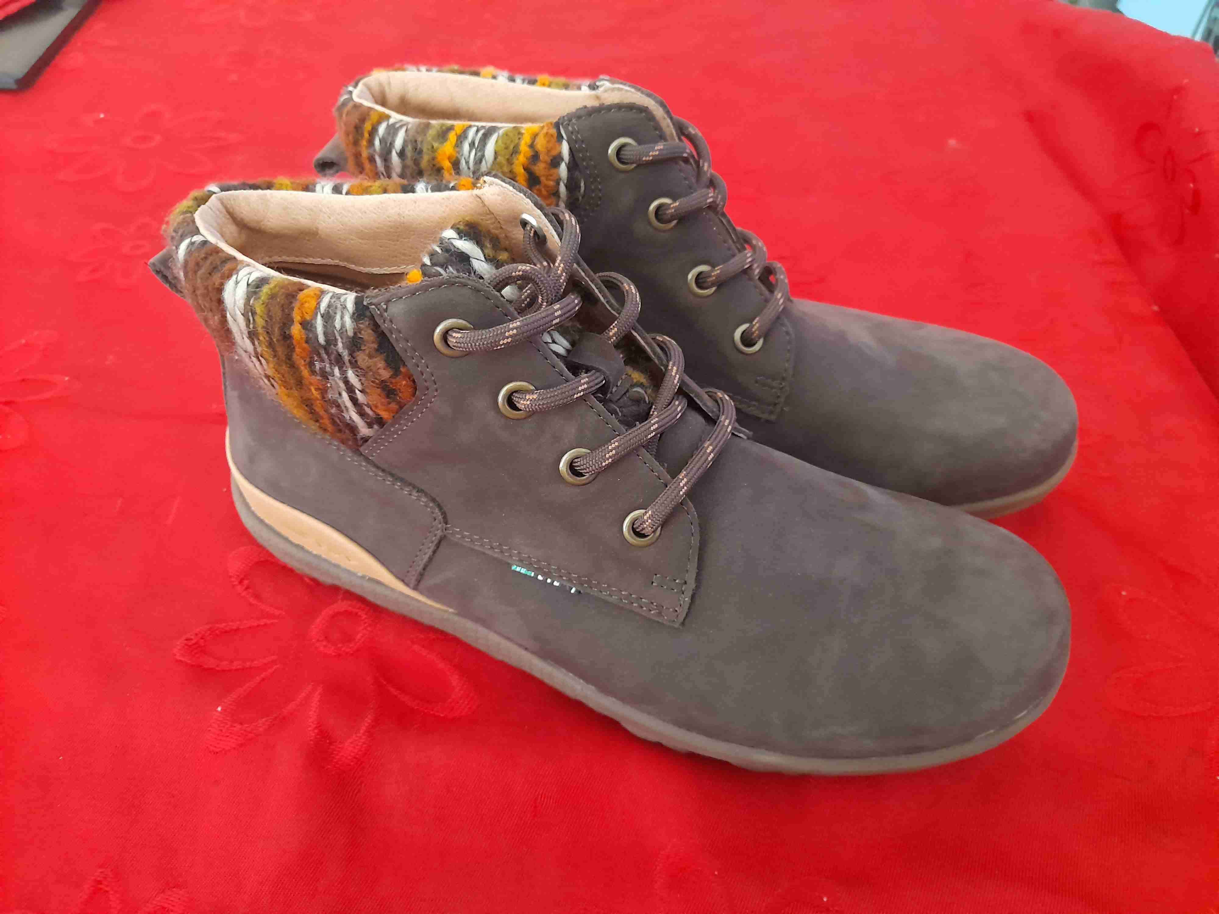 Botines cafe con lana - miniatura 2