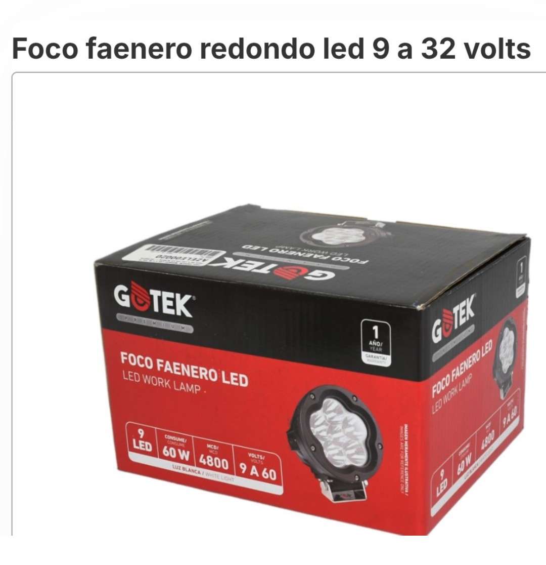 Foco faenero LED 9 a 32 volts