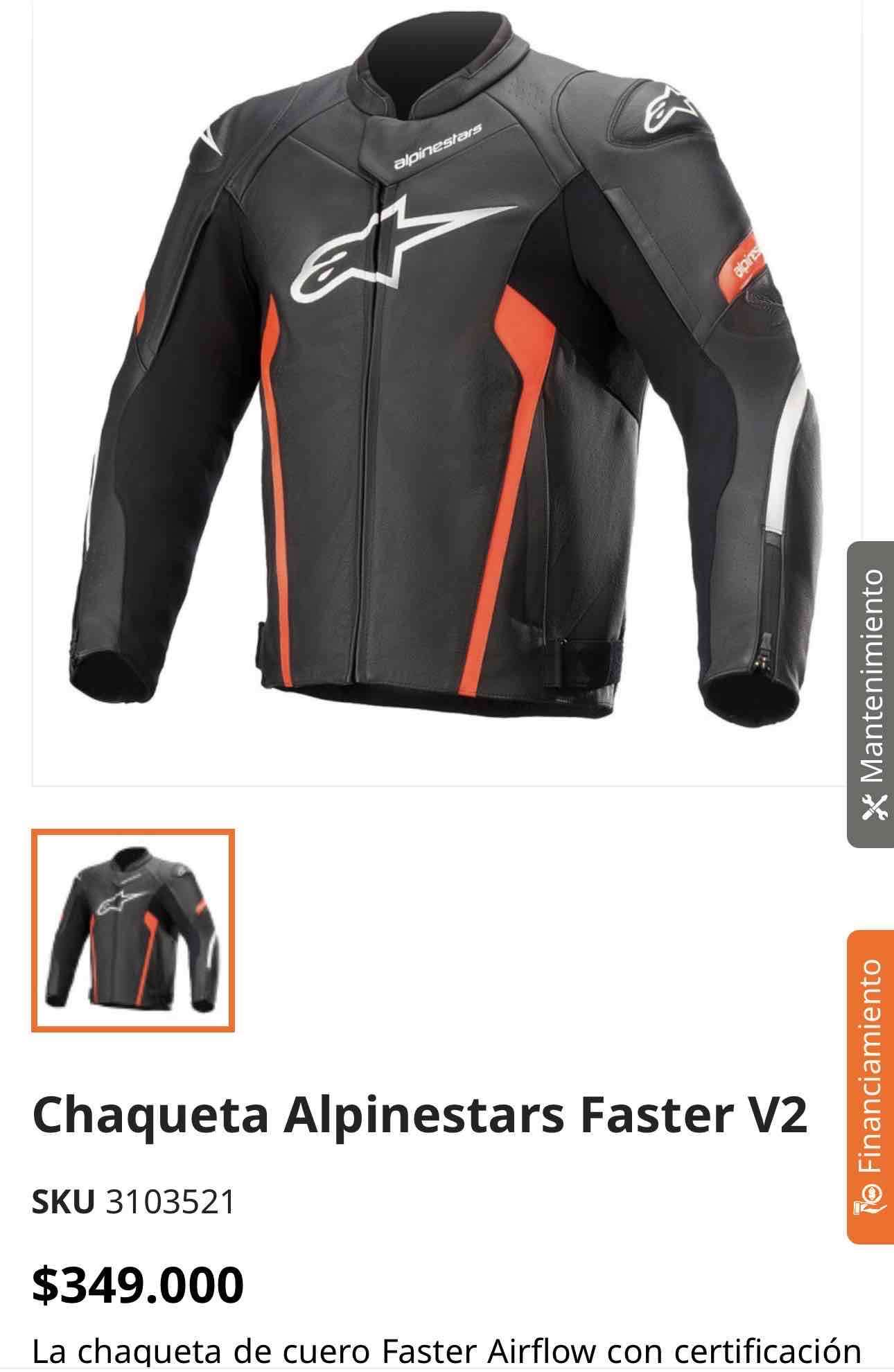 Chaqueta de motocicleta Alpinestars - miniatura 4