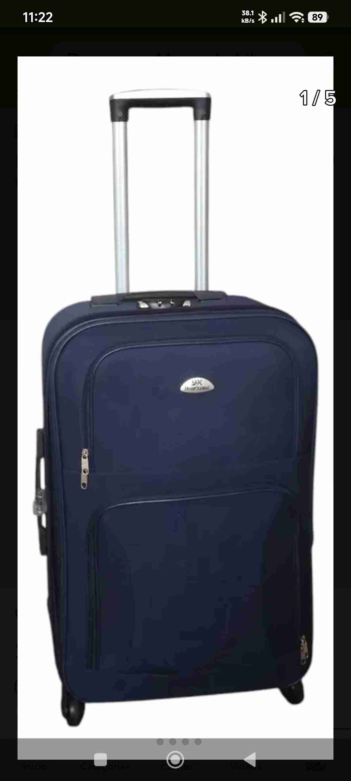 Maleta Honepxiange azul viaje - miniatura 3